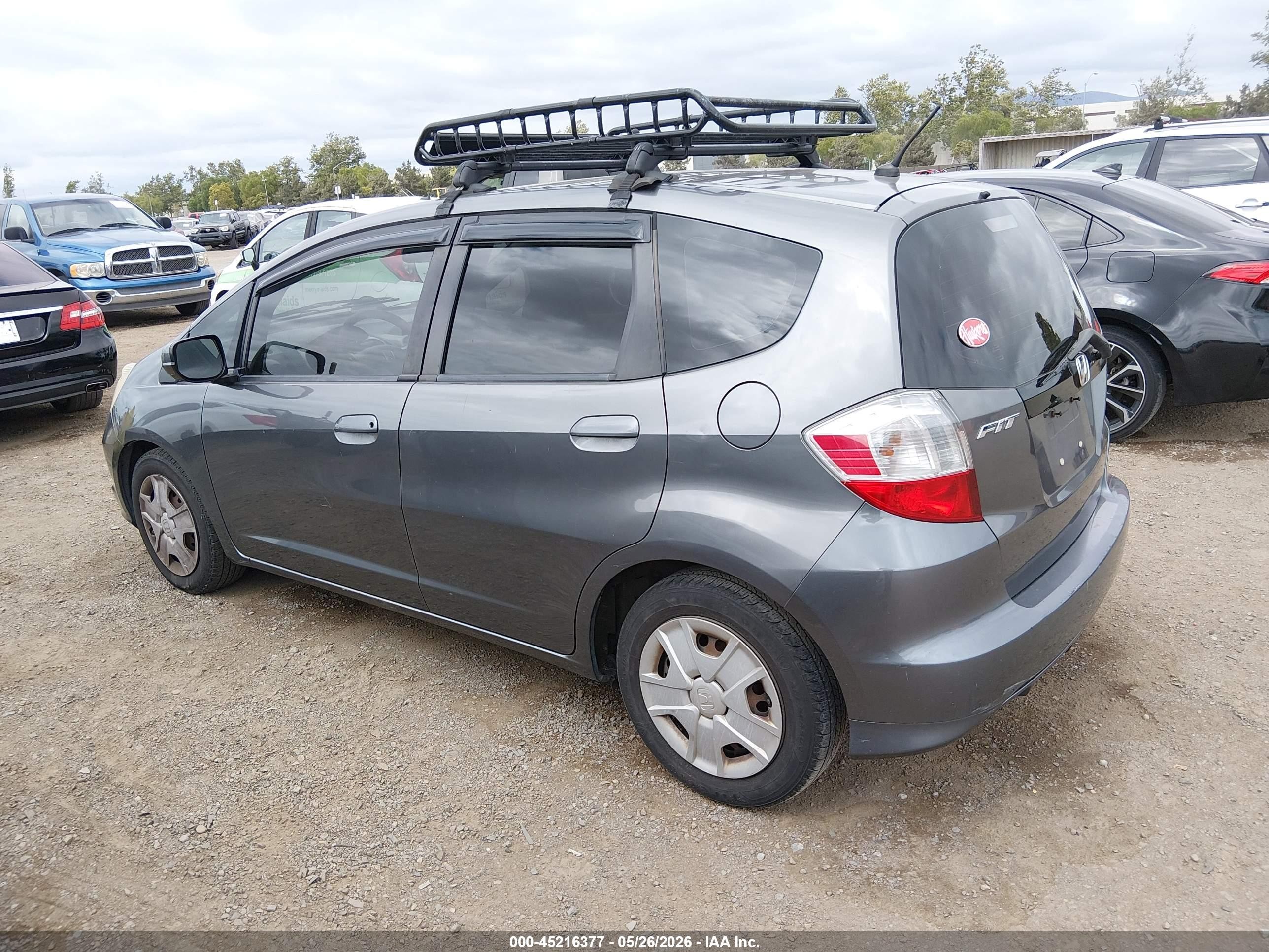 2013 Honda Fit   Gray vin: JHMGE8H34DC012491