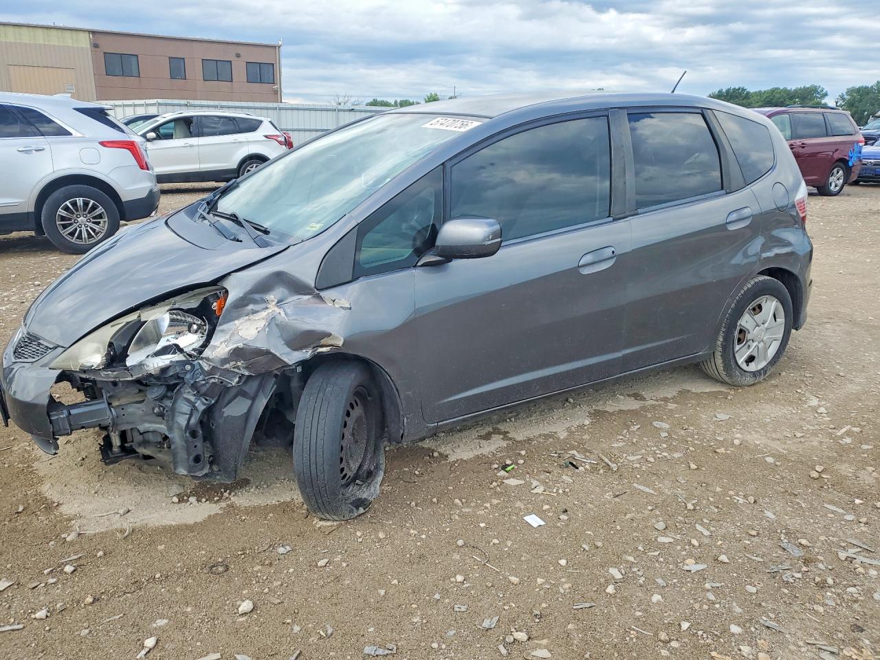 2013 Honda Fit Gray vin: JHMGE8H34DC021112