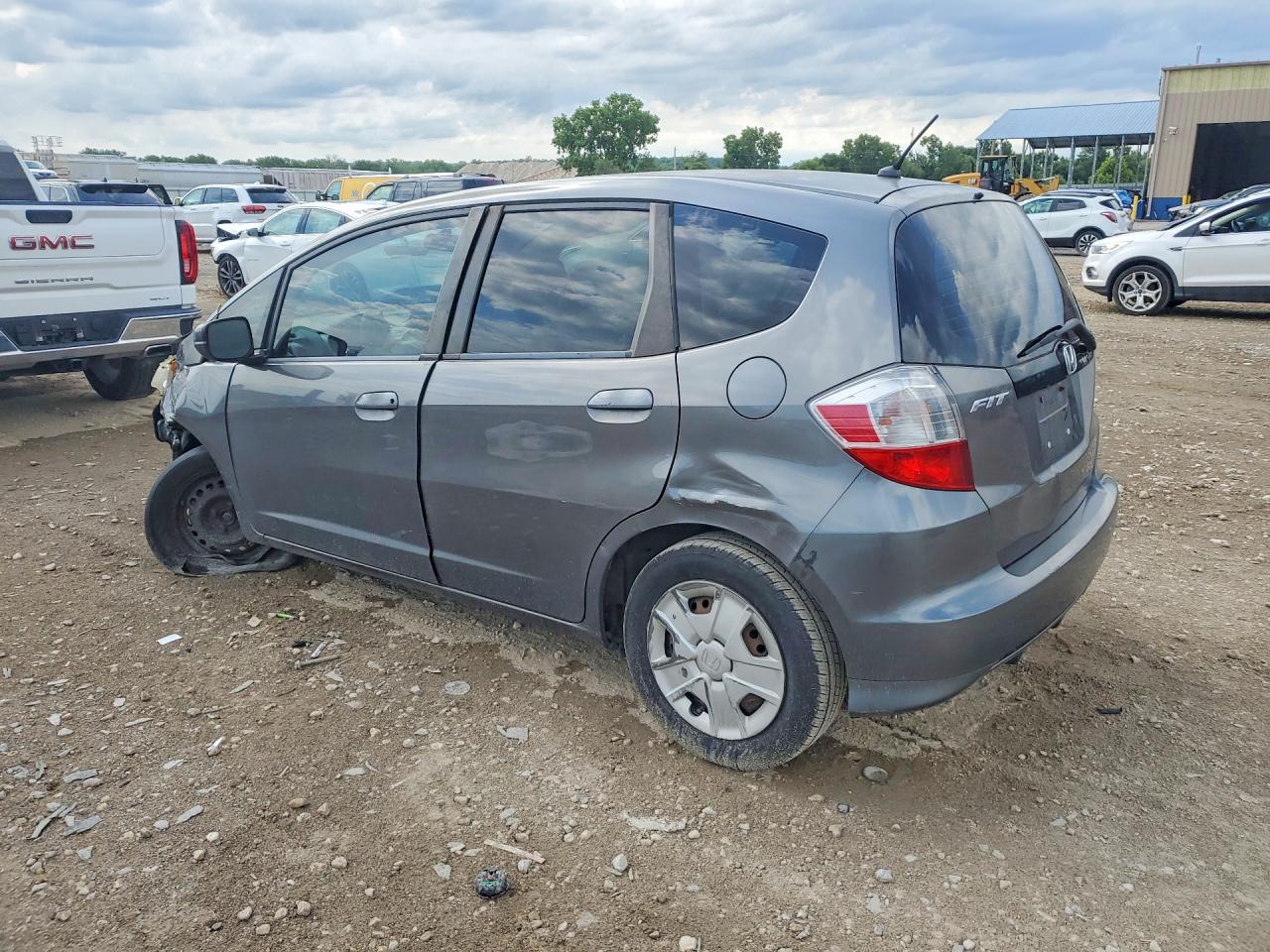 2013 Honda Fit Серый vin: JHMGE8H34DC021112