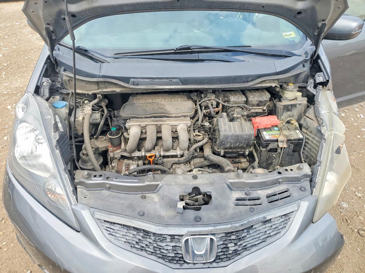 2013 Honda Fit Серый vin: JHMGE8H34DC021112