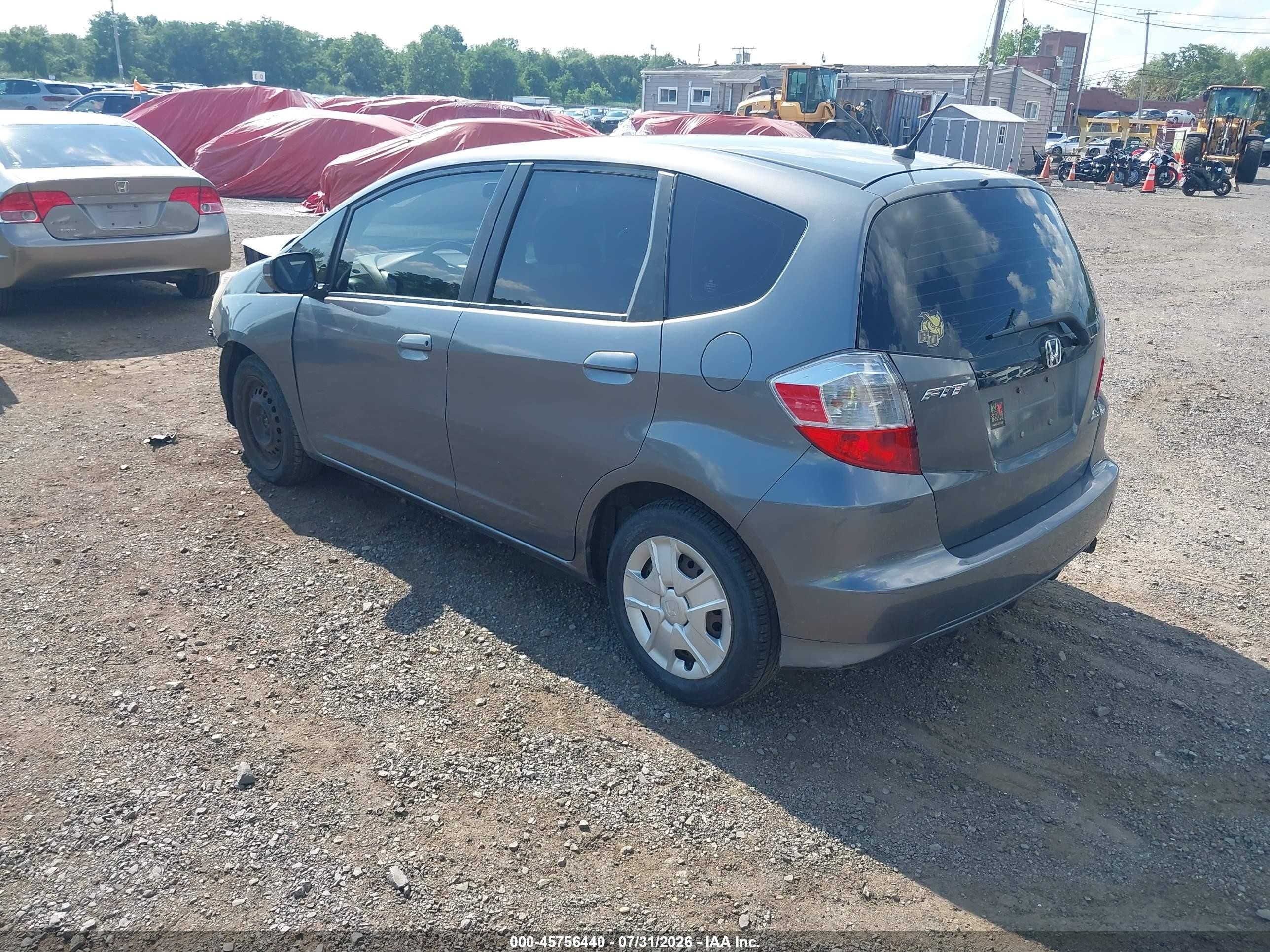 2013 Honda Fit   Серый vin: JHMGE8H34DC040341