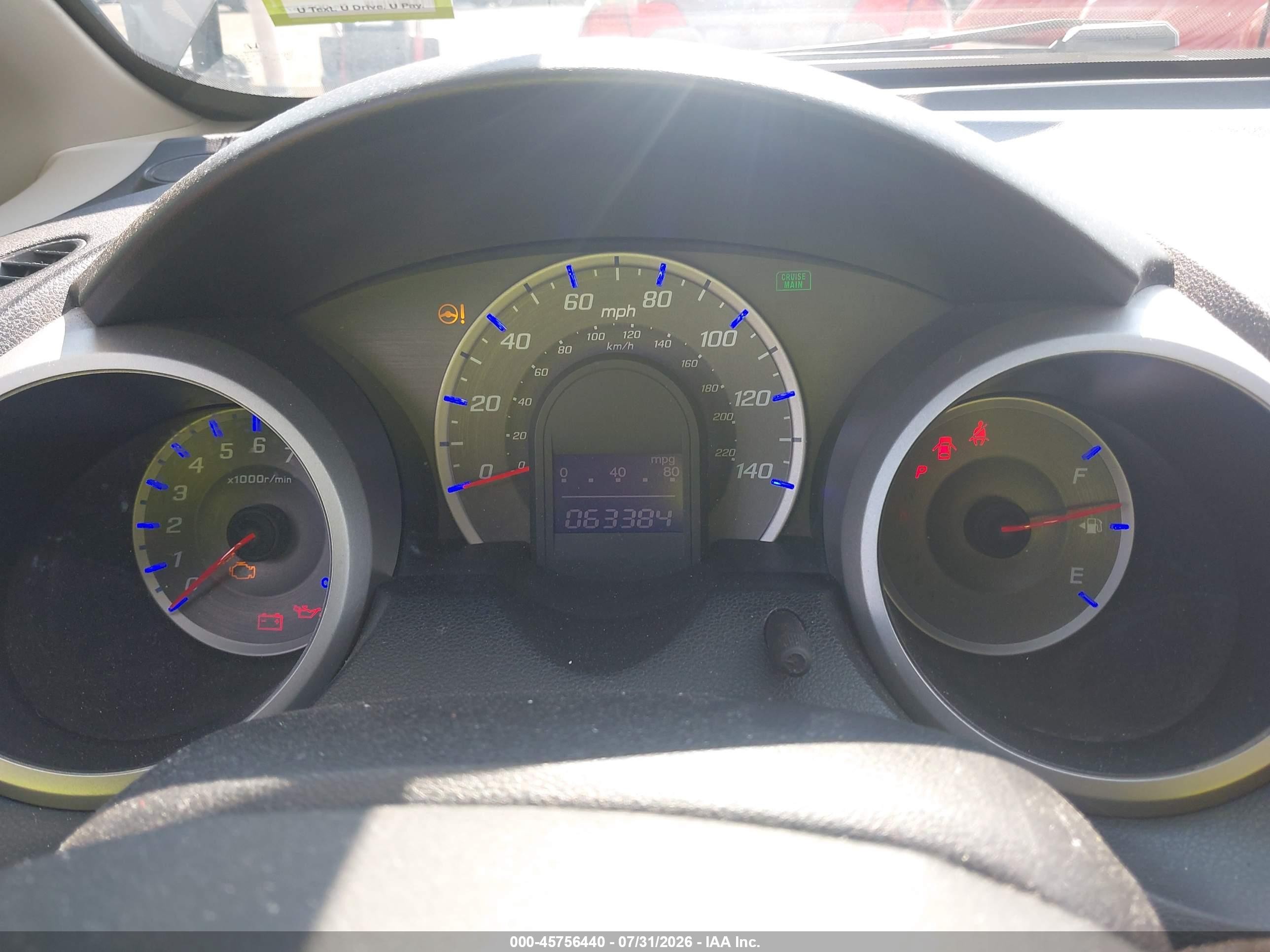2013 Honda Fit   Серый vin: JHMGE8H34DC040341