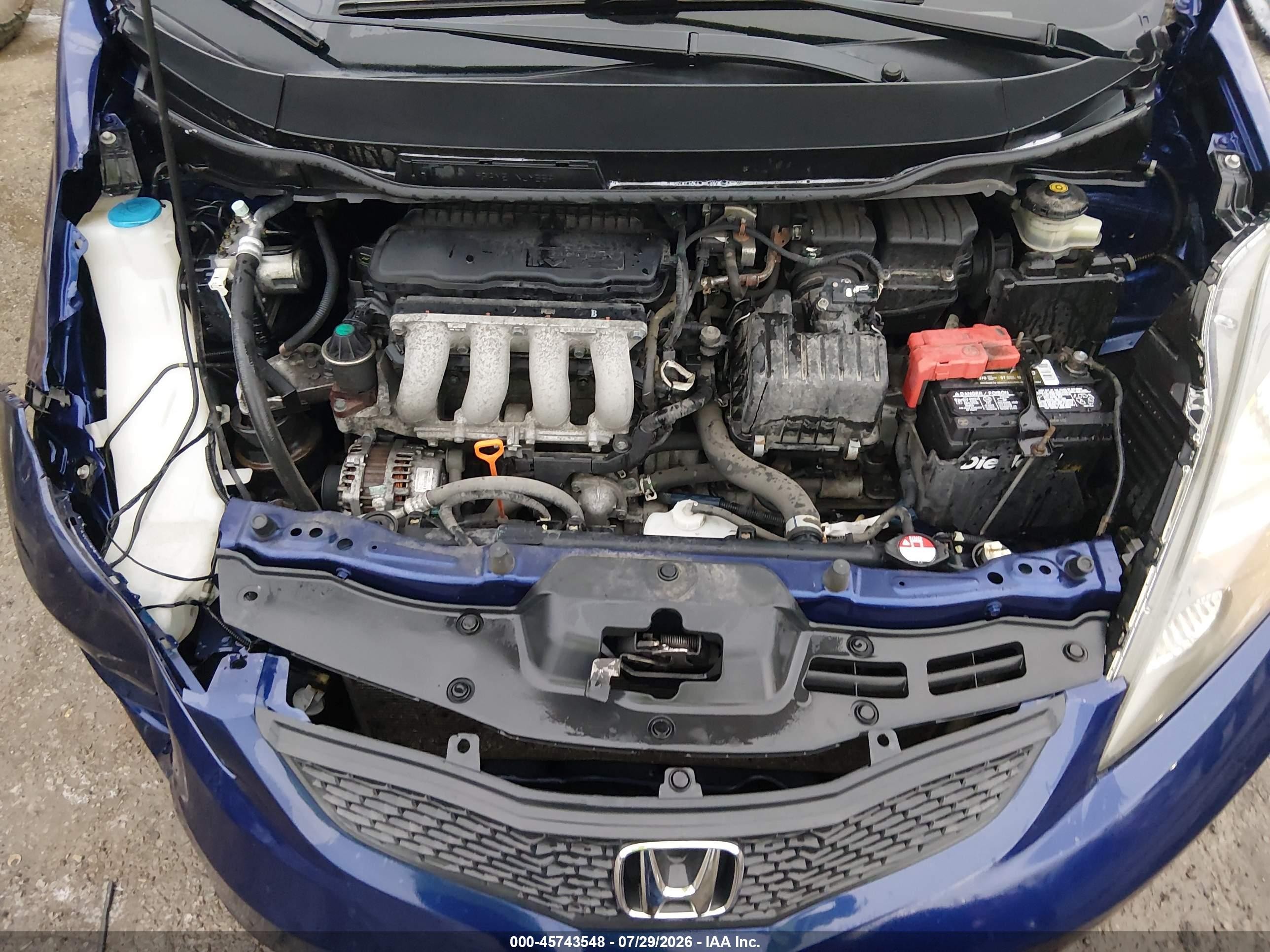 2013 Honda Fit   Blue vin: JHMGE8H34DC063411