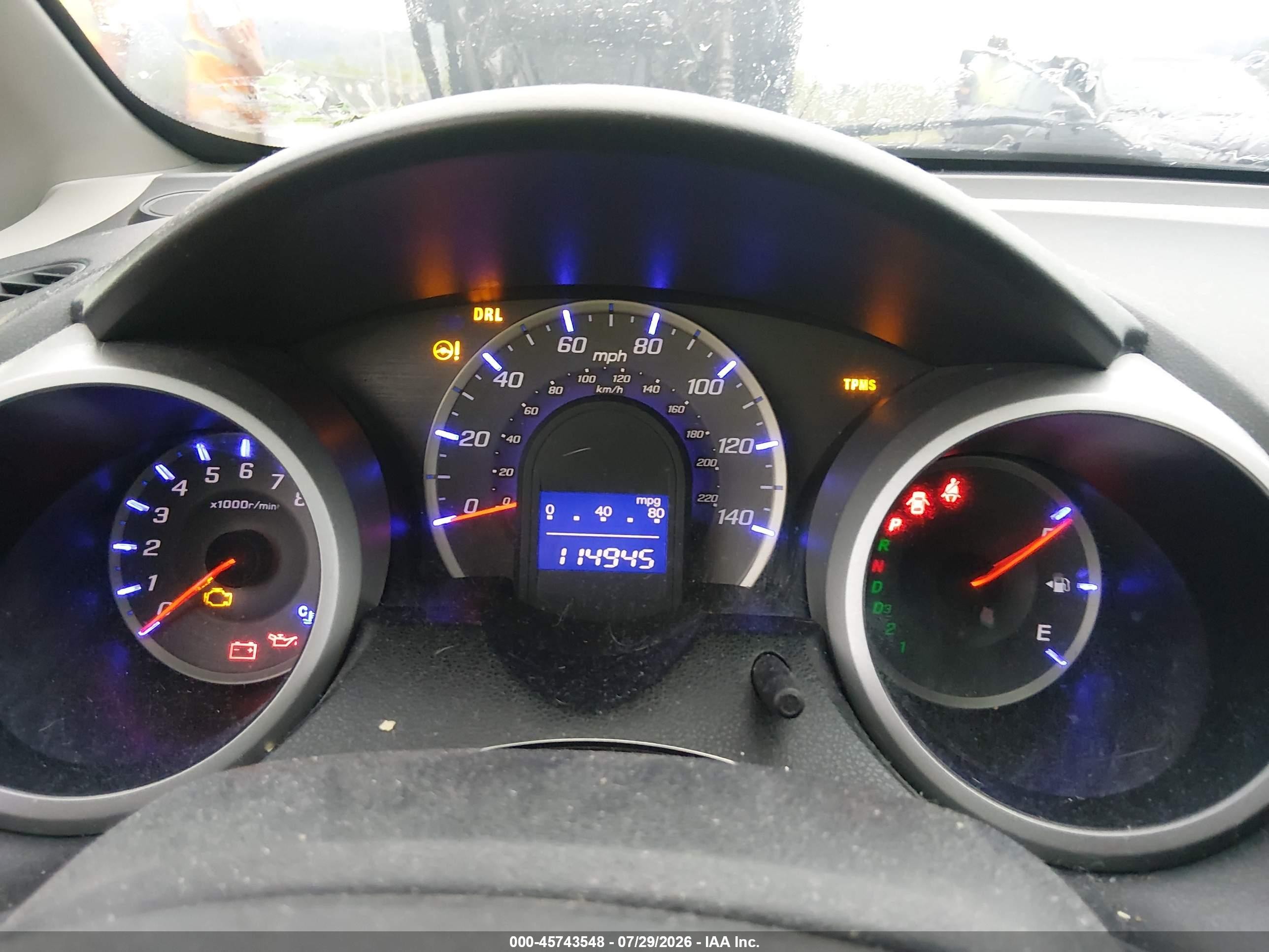 2013 Honda Fit   Blue vin: JHMGE8H34DC063411
