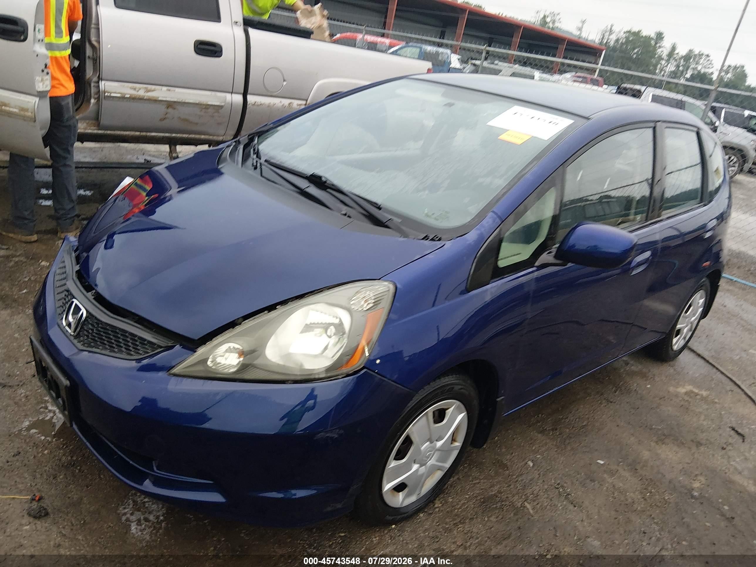 2013 Honda Fit   Blue vin: JHMGE8H34DC063411