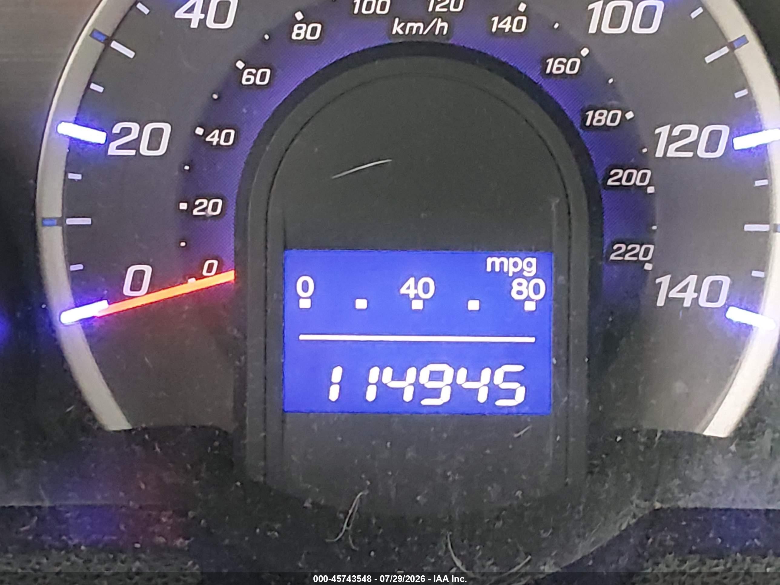 2013 Honda Fit   Blue vin: JHMGE8H34DC063411
