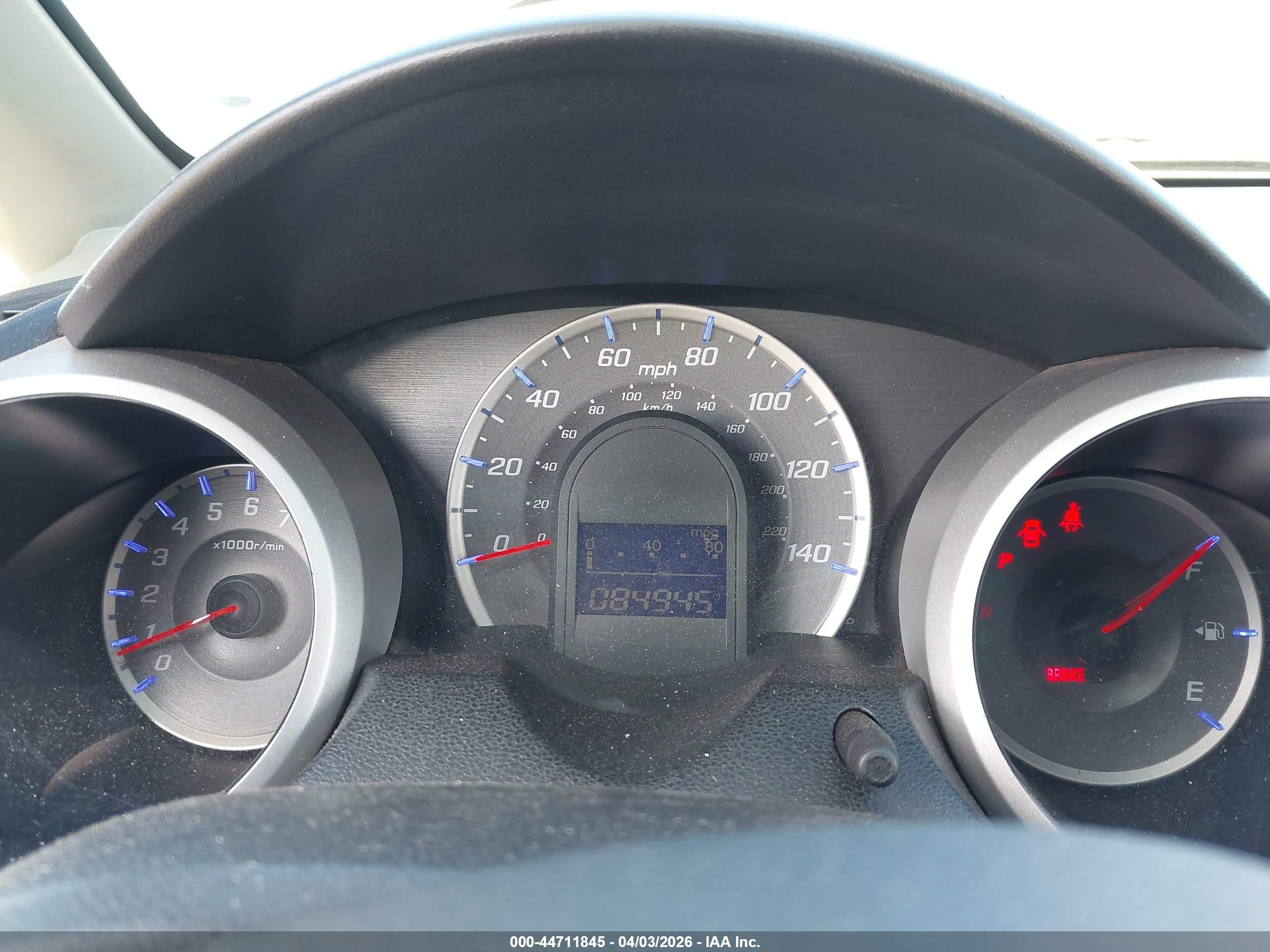 2013 Honda Fit   Gray vin: JHMGE8H34DC071721