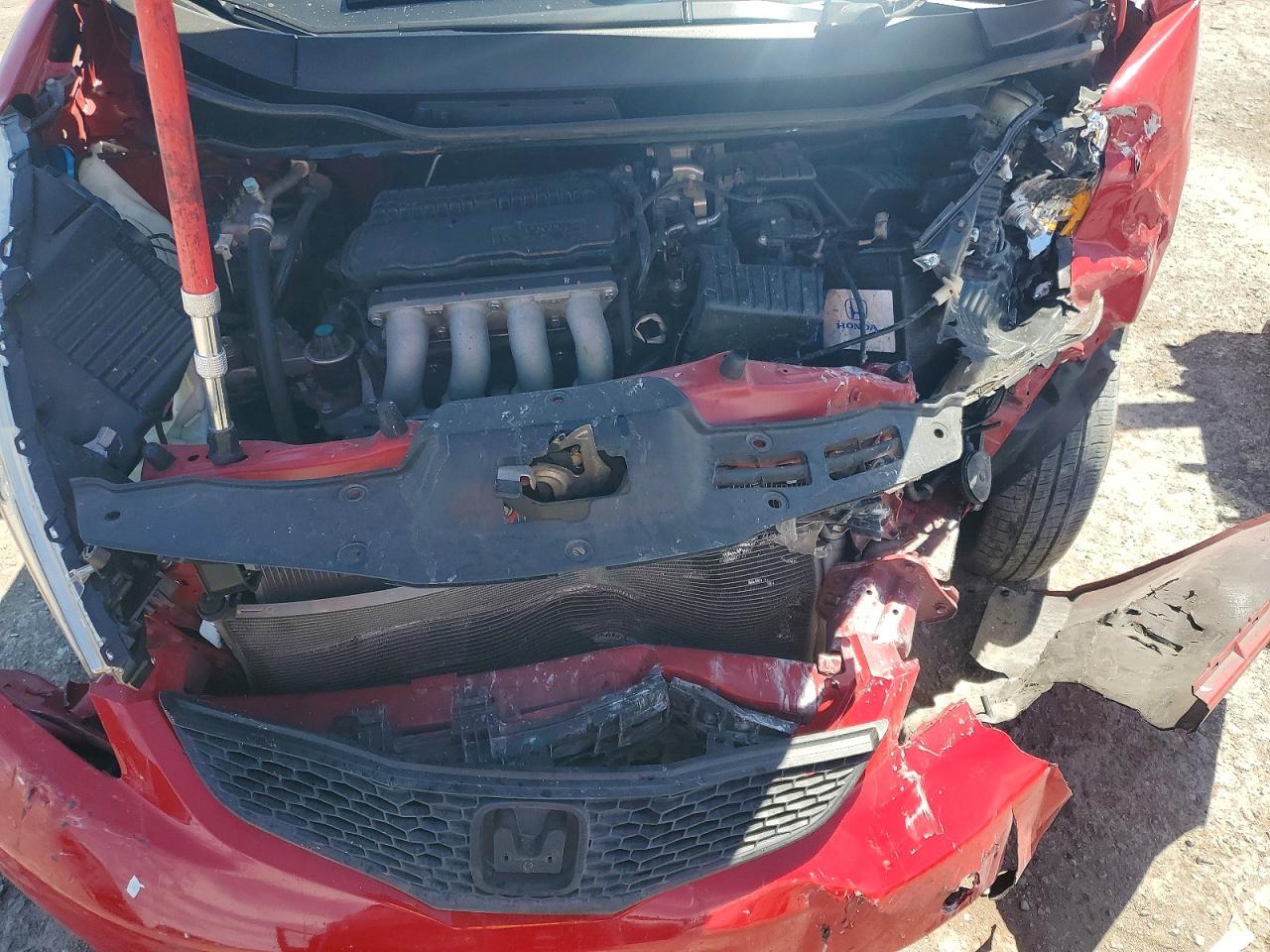 2013 Honda Fit Red vin: JHMGE8H34DC076207