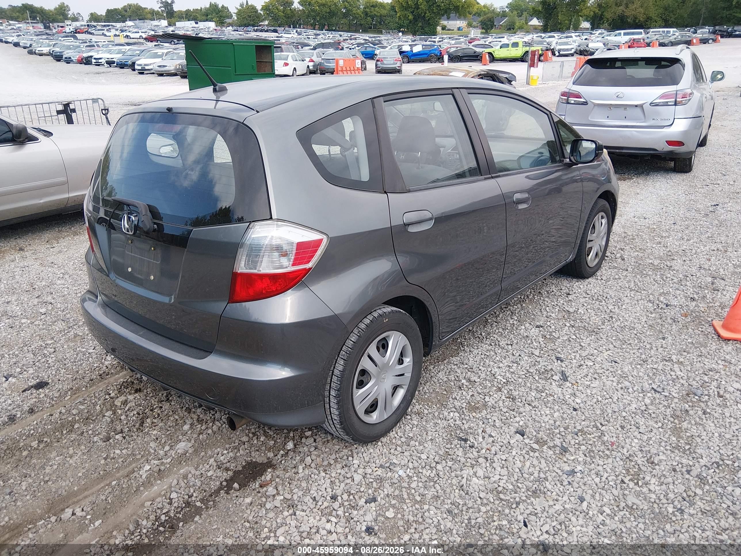 2011 Honda Fit   Gray vin: JHMGE8H35BC010567