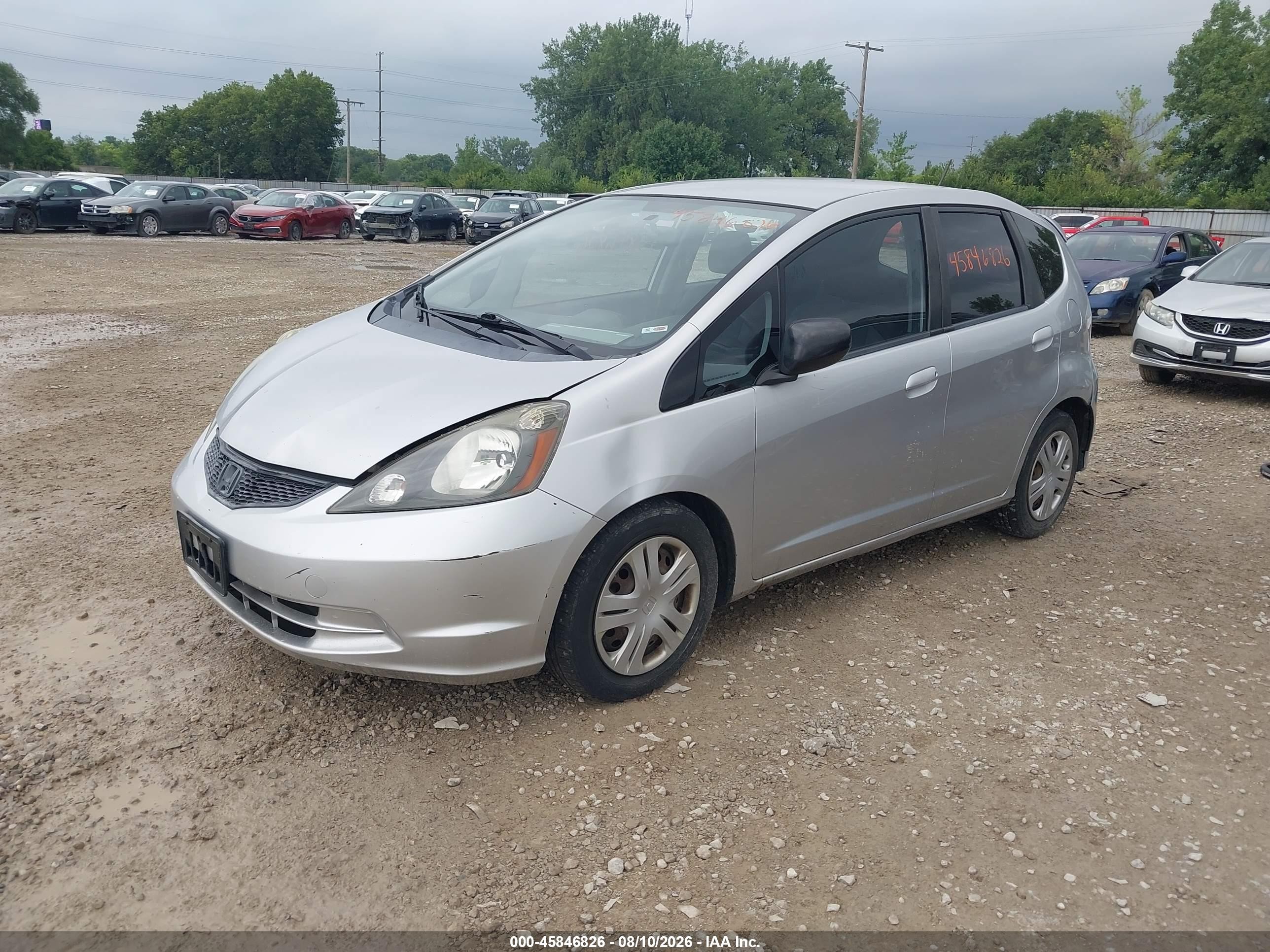 2011 Honda Fit Gray vin: JHMGE8H35BC028227