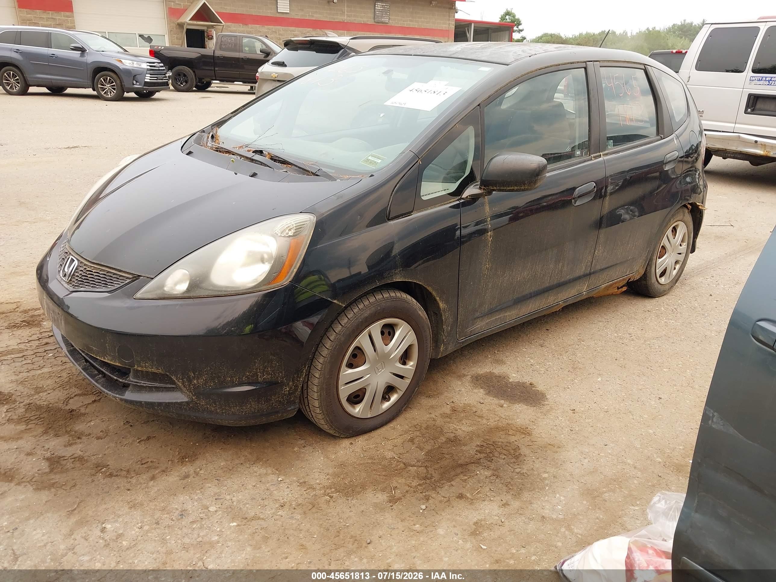 2011 Honda Fit   Black vin: JHMGE8H35BS001860