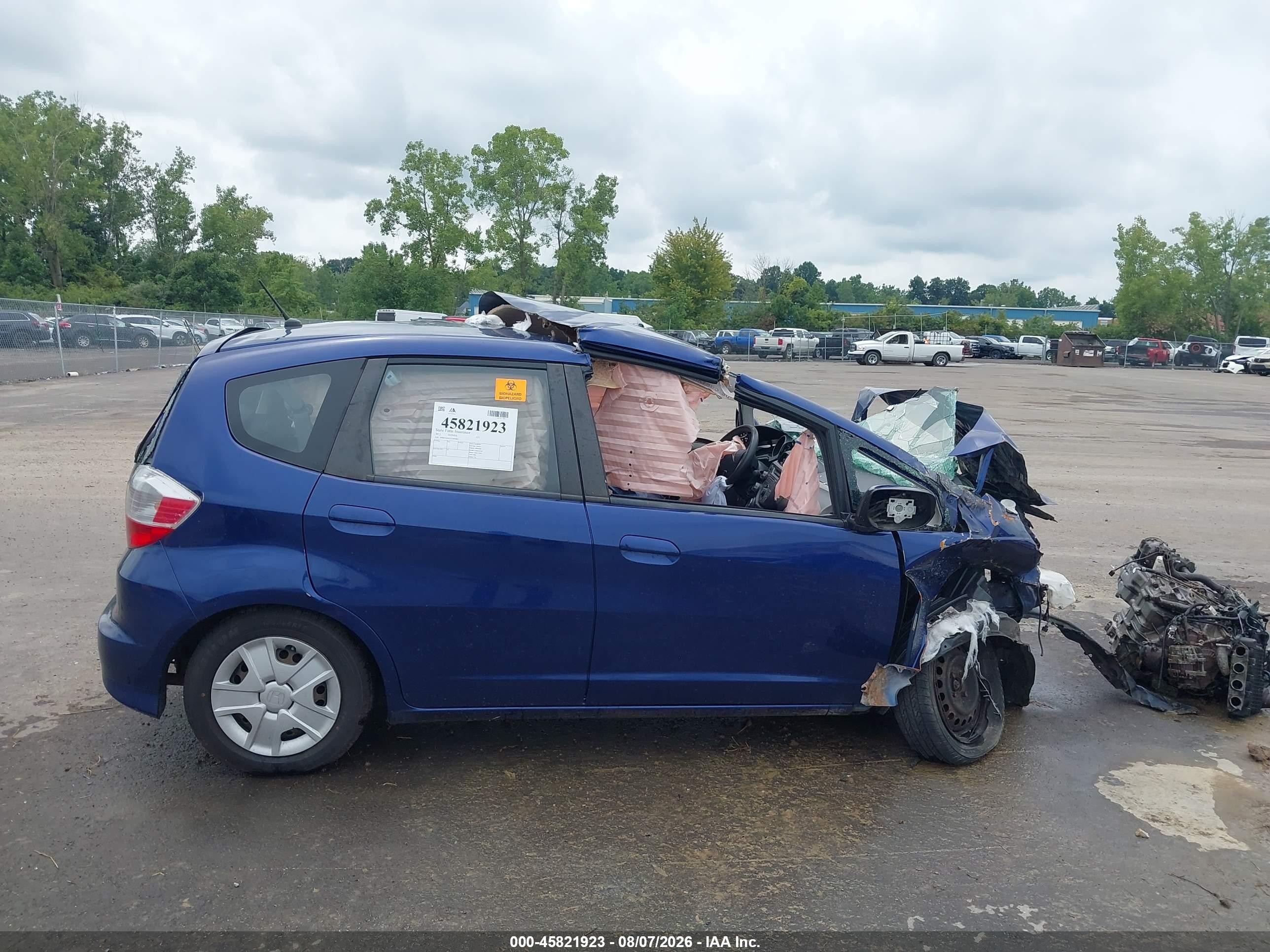 2012 Honda Fit   Blue vin: JHMGE8H35CC003801