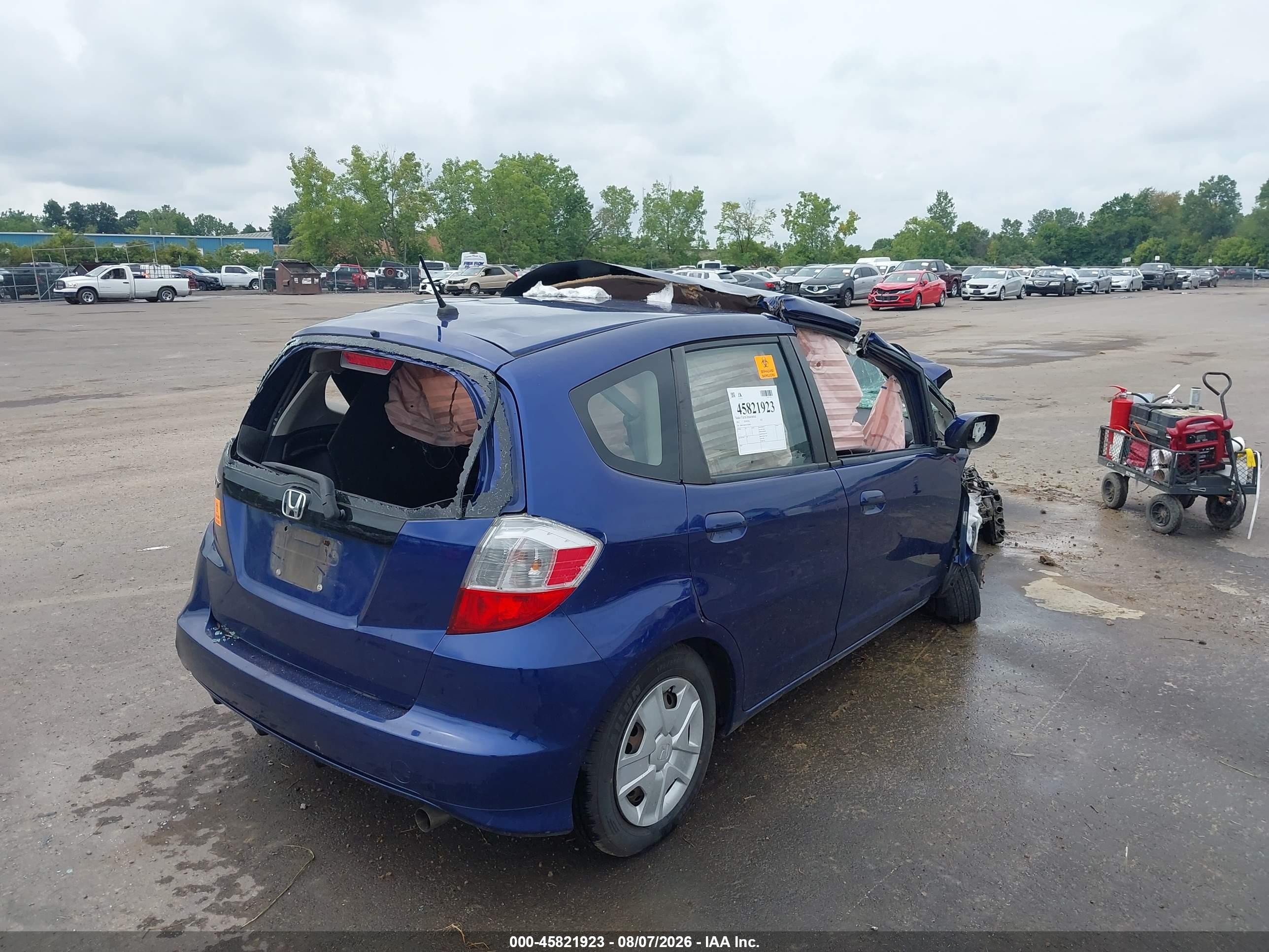 2012 Honda Fit   Blue vin: JHMGE8H35CC003801