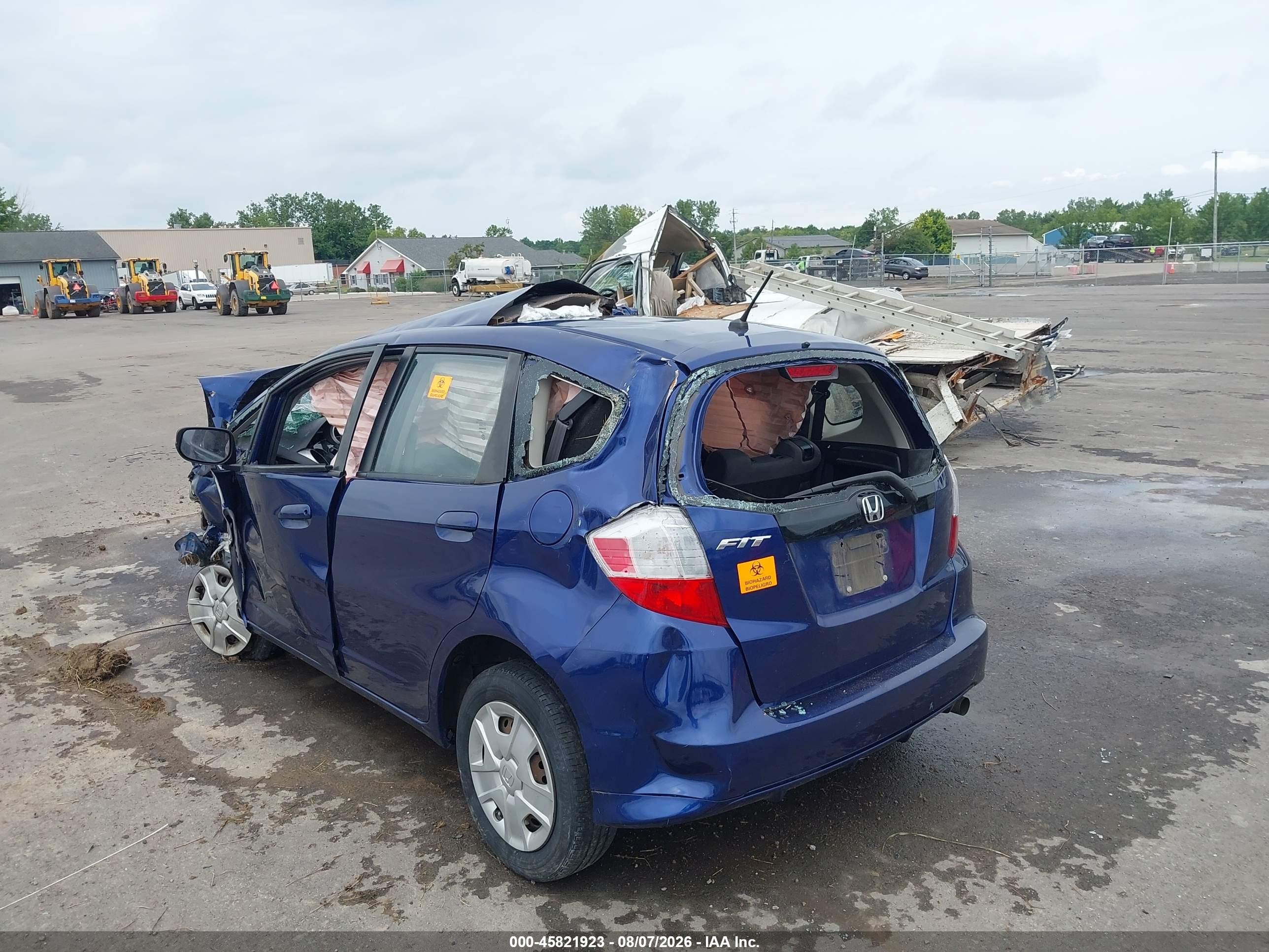 2012 Honda Fit   Blue vin: JHMGE8H35CC003801