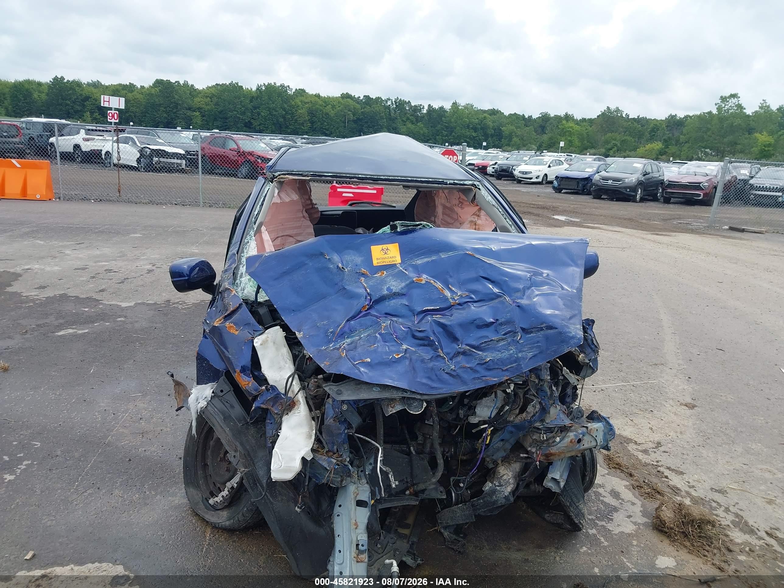 2012 Honda Fit   Blue vin: JHMGE8H35CC003801