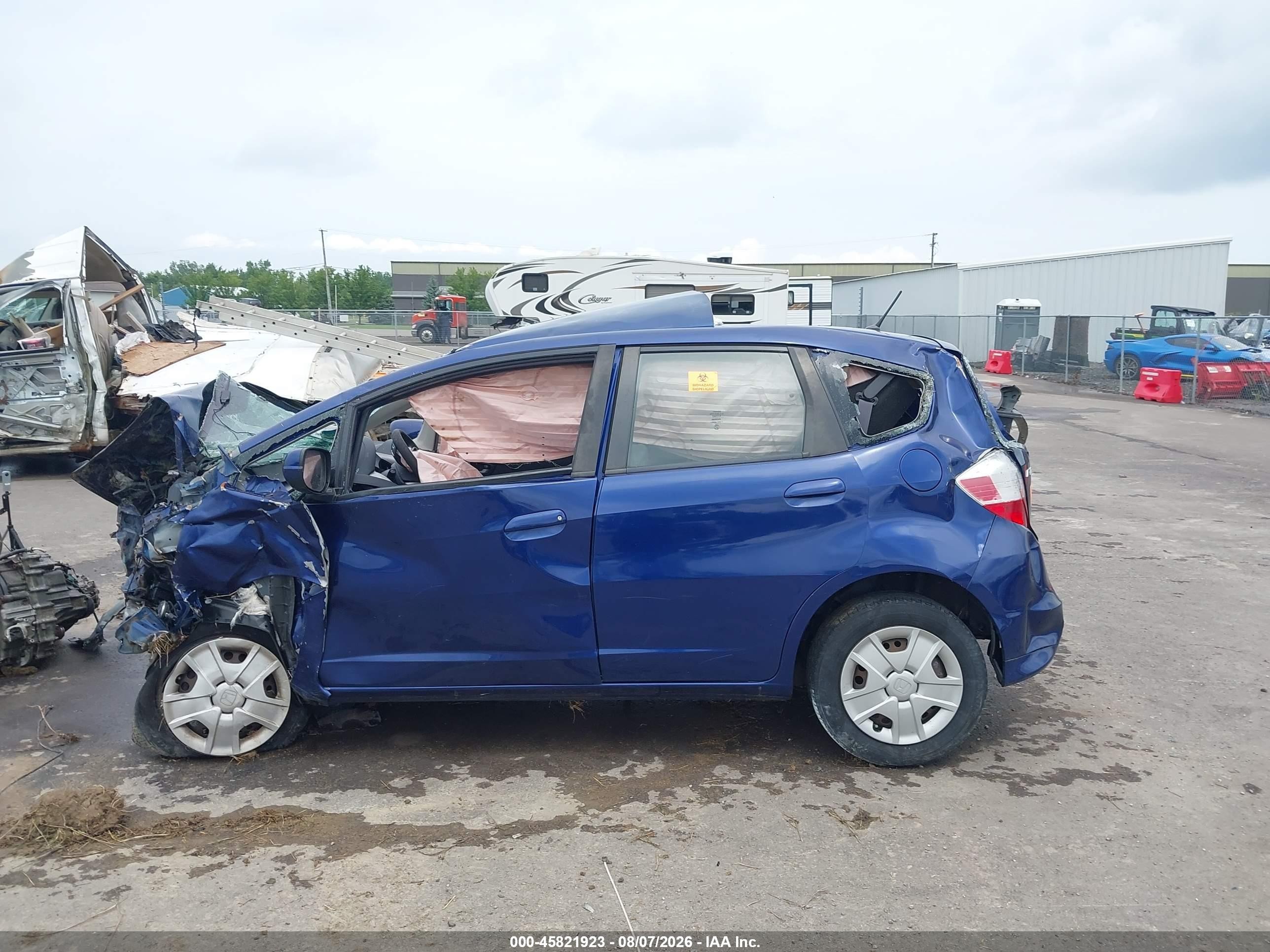 2012 Honda Fit   Blue vin: JHMGE8H35CC003801