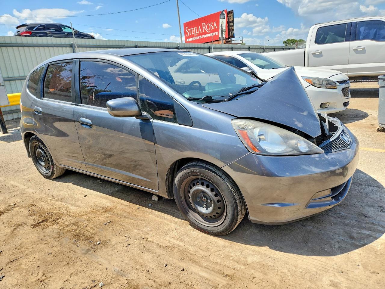 2013 Honda Fit Gray vin: JHMGE8H35DC003931