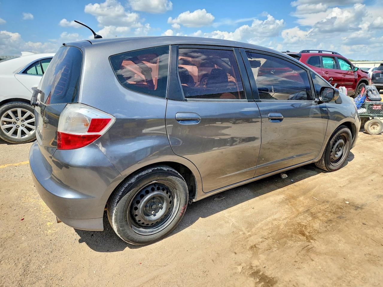 2013 Honda Fit Gray vin: JHMGE8H35DC003931