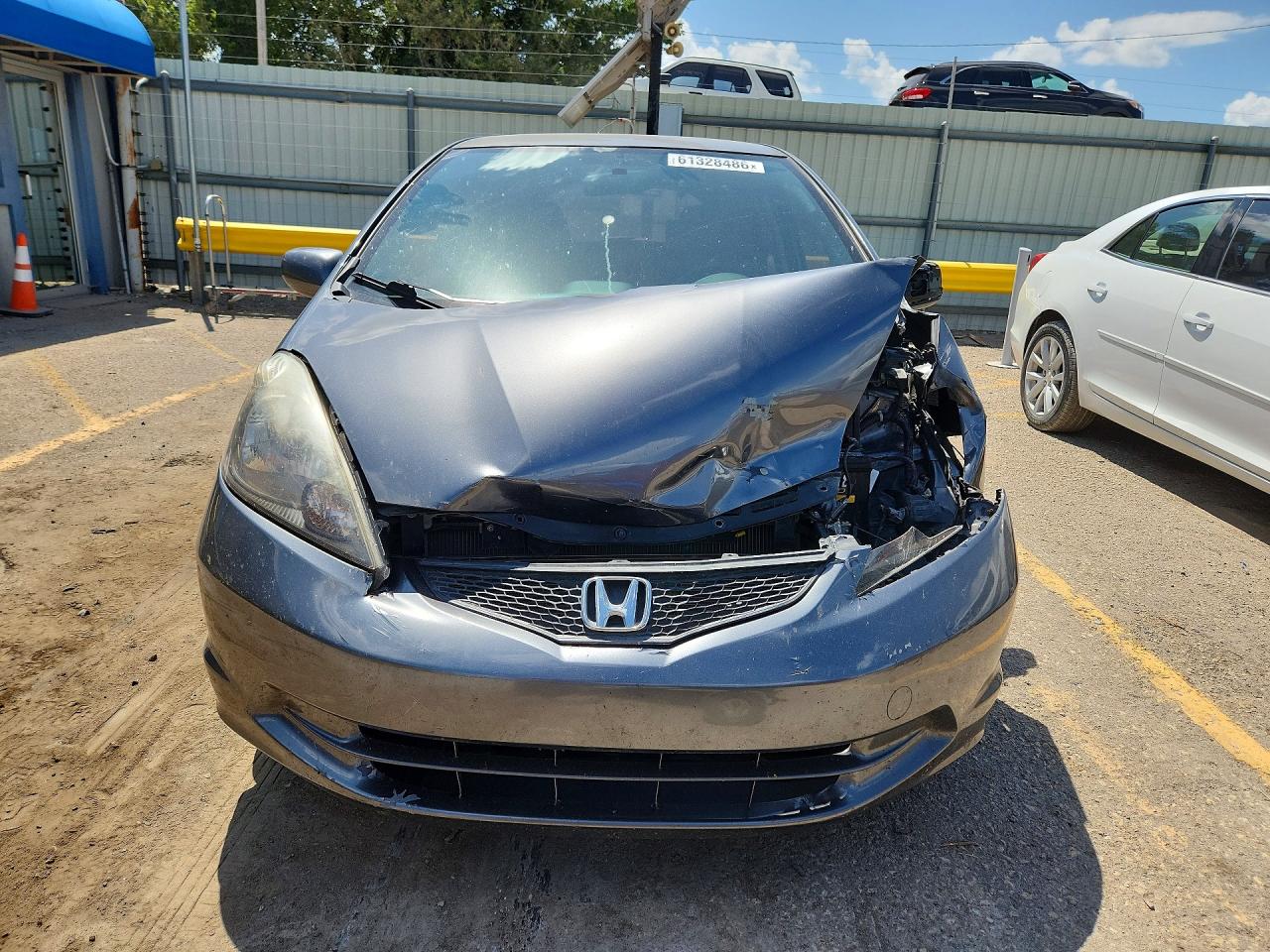 2013 Honda Fit Gray vin: JHMGE8H35DC003931
