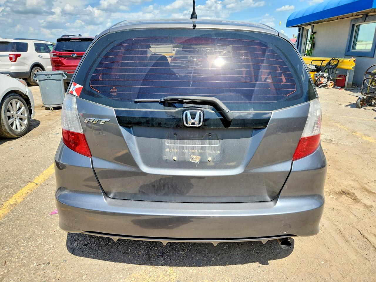 2013 Honda Fit Gray vin: JHMGE8H35DC003931