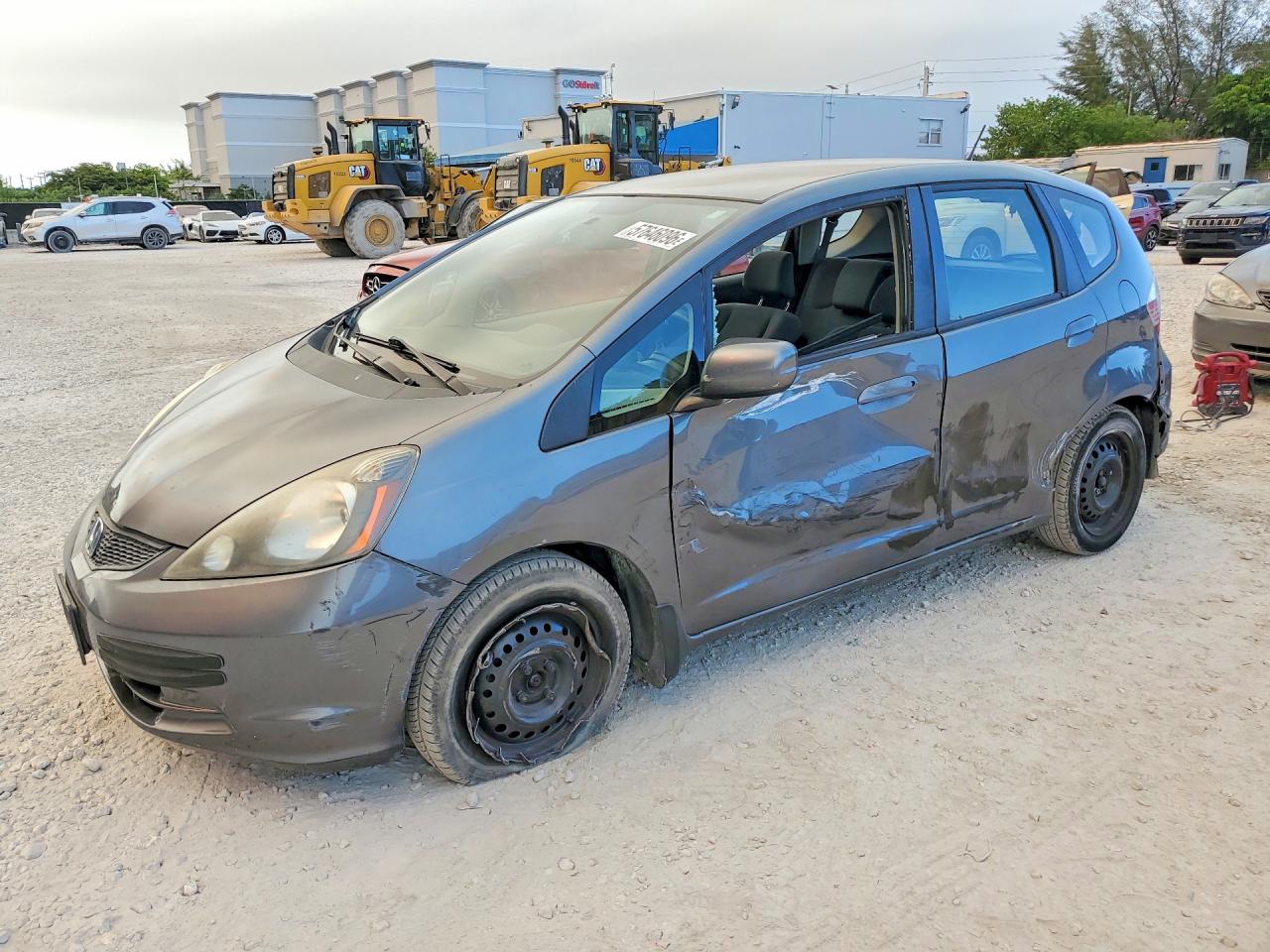 2013 Honda Fit Gray vin: JHMGE8H35DC021104