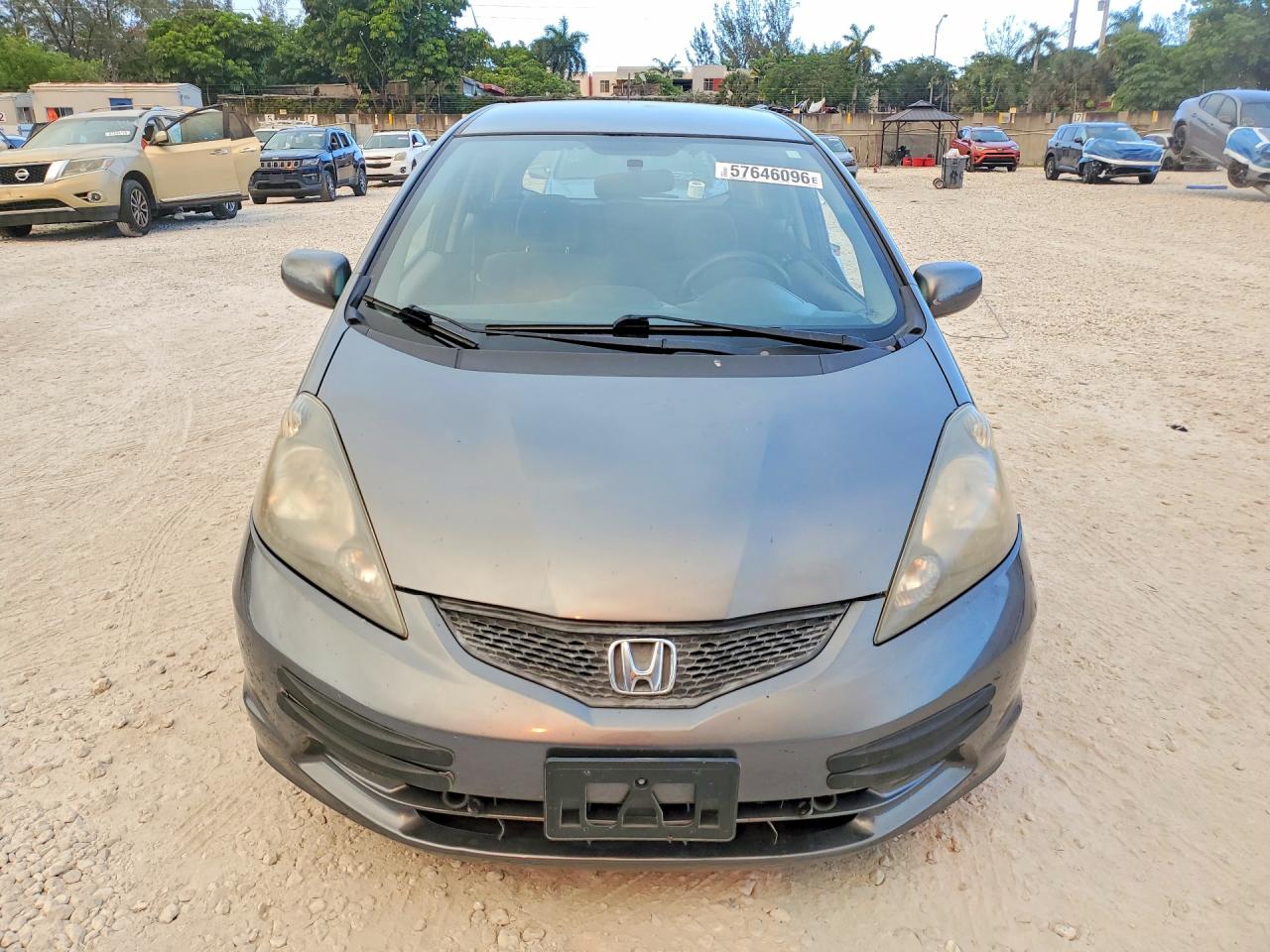 2013 Honda Fit Gray vin: JHMGE8H35DC021104