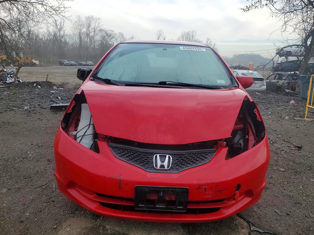 2013 Honda Fit Red vin: JHMGE8H35DC024973