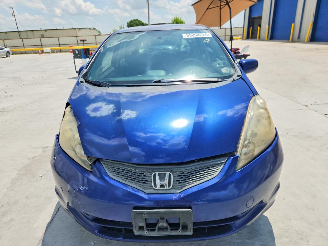 2013 Honda Fit Blue vin: JHMGE8H35DC061439