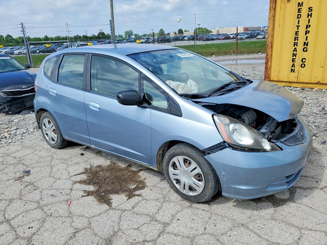 2011 Honda Fit Blue vin: JHMGE8H36BC021688