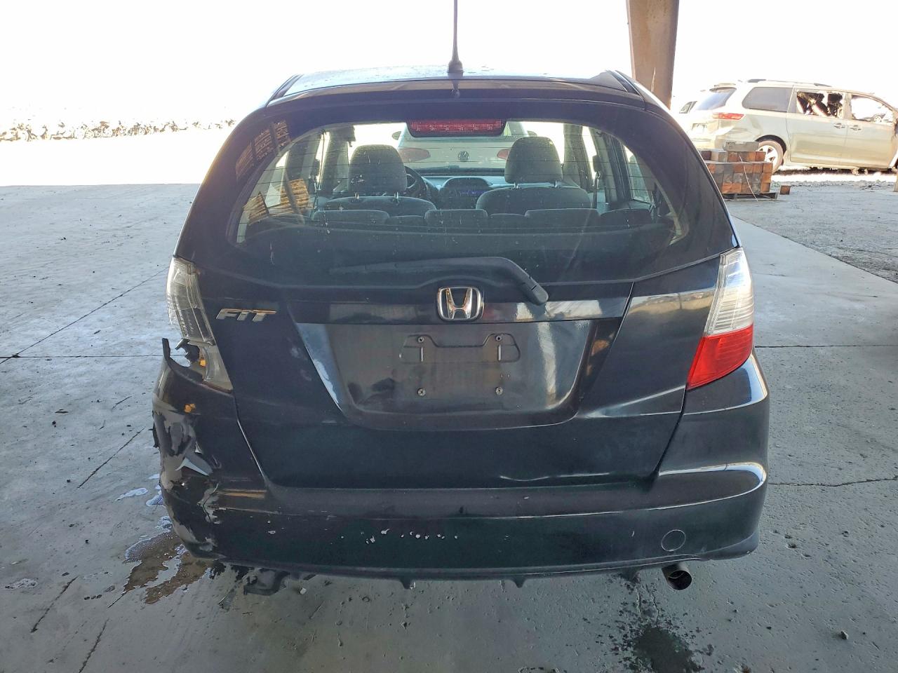 2012 Honda Fit Black vin: JHMGE8H36CC040999