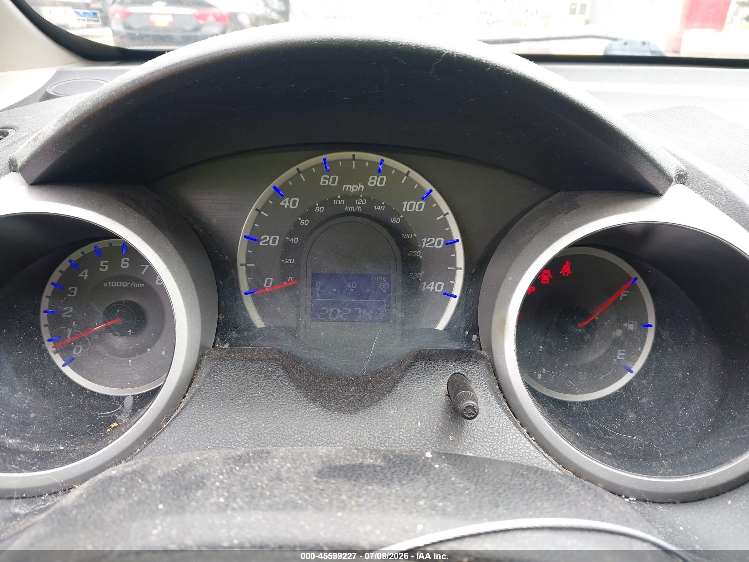 2013 Honda Fit Blue vin: JHMGE8H36DC026568