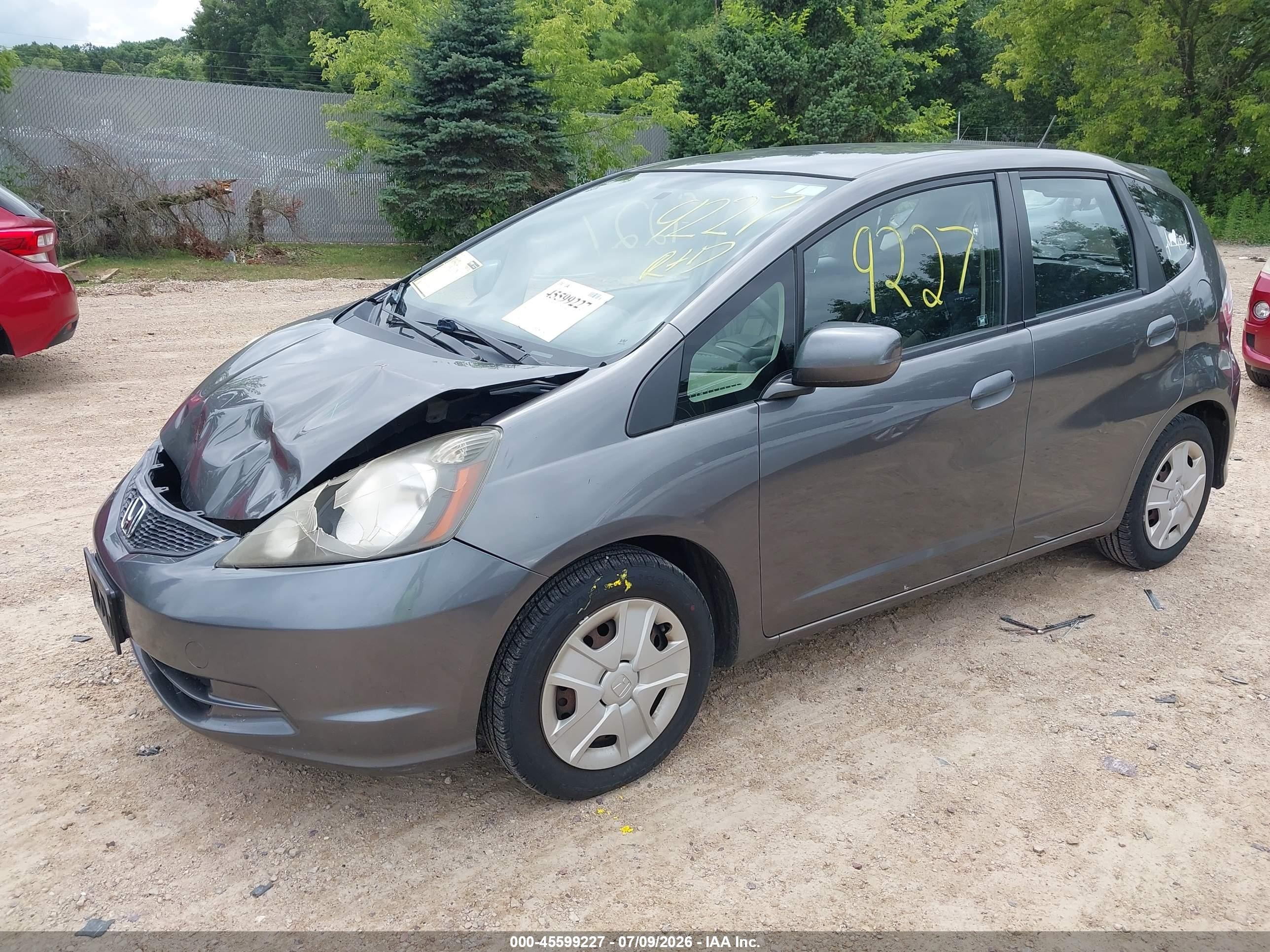 2013 Honda Fit Blue vin: JHMGE8H36DC026568