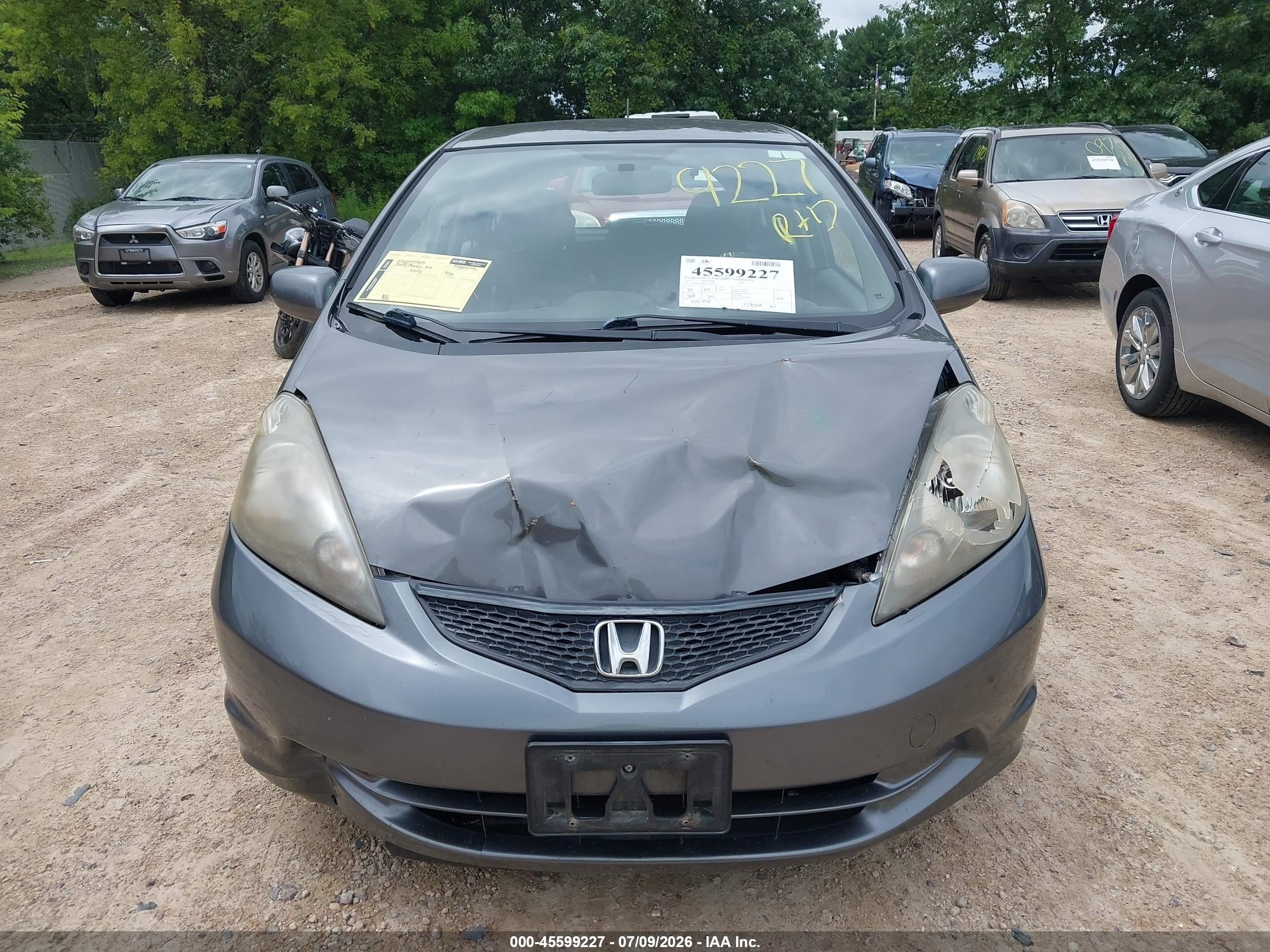 2013 Honda Fit Blue vin: JHMGE8H36DC026568