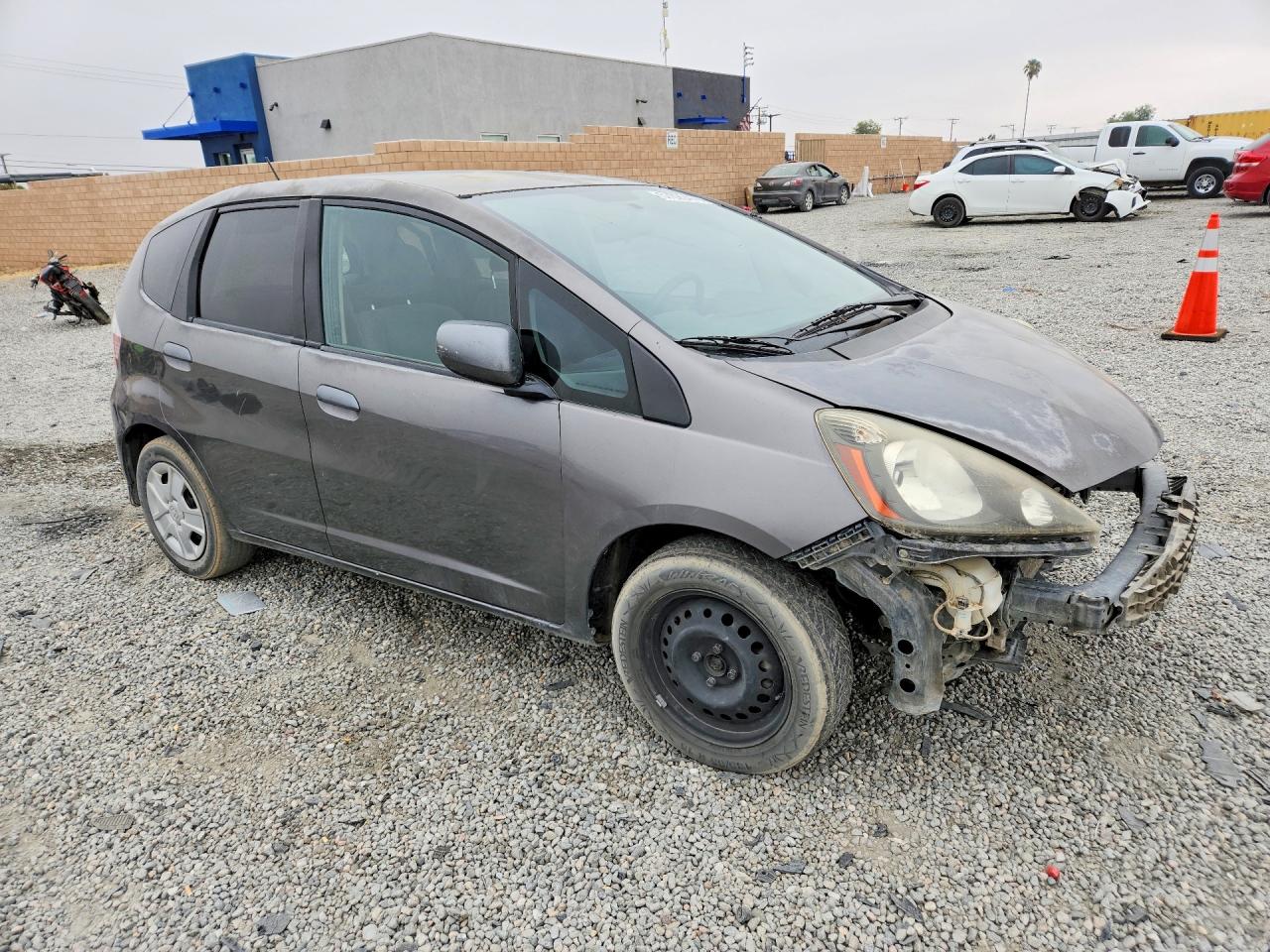 2013 Honda Fit Gray vin: JHMGE8H36DC056637