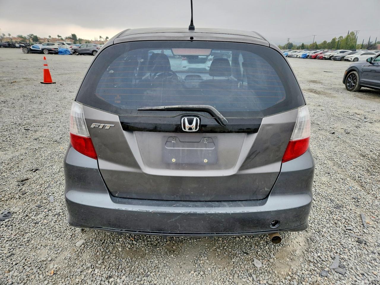 2013 Honda Fit Gray vin: JHMGE8H36DC056637