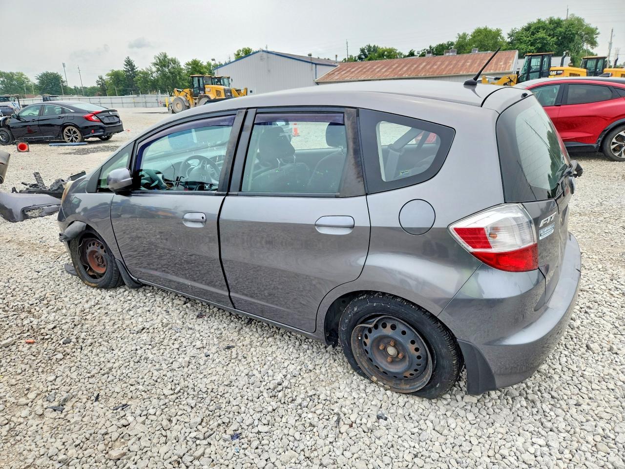 2013 Honda Fit Gray vin: JHMGE8H36DC069601