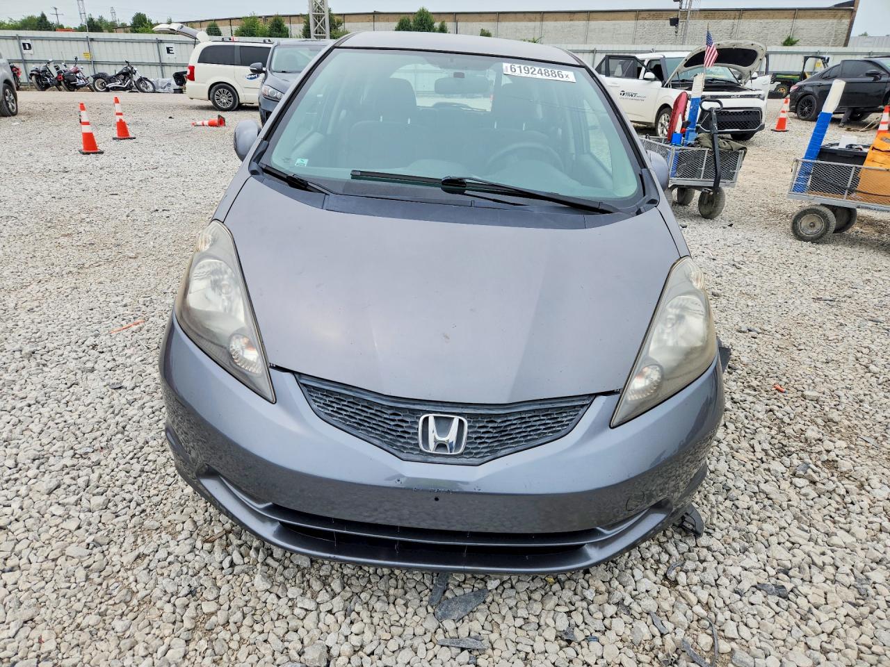 2013 Honda Fit Gray vin: JHMGE8H36DC069601