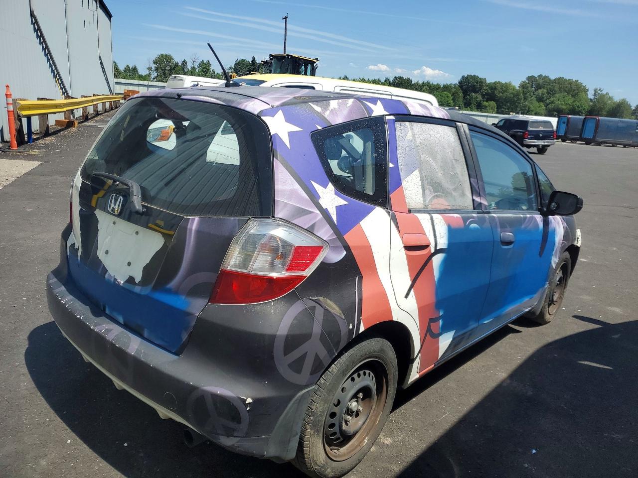2013 Honda Fit Black vin: JHMGE8H36DC080694