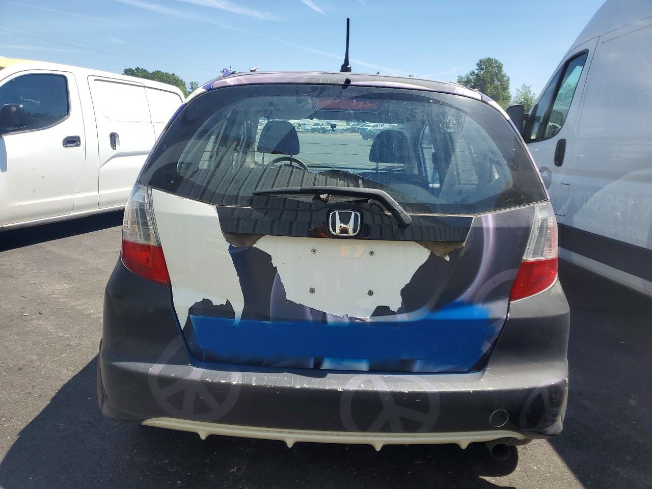 2013 Honda Fit Black vin: JHMGE8H36DC080694