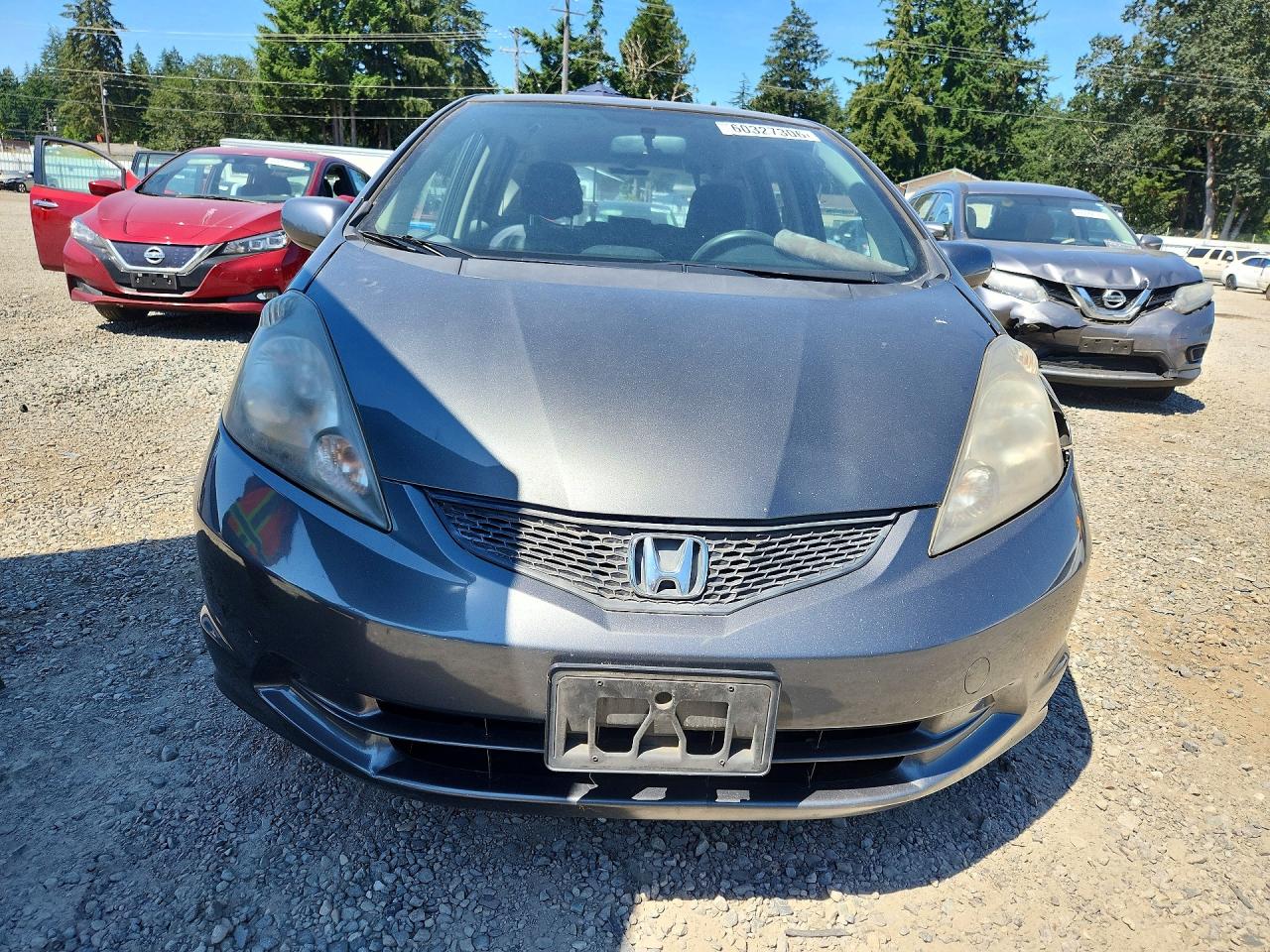2013 Honda Fit Gray vin: JHMGE8H36DC081019