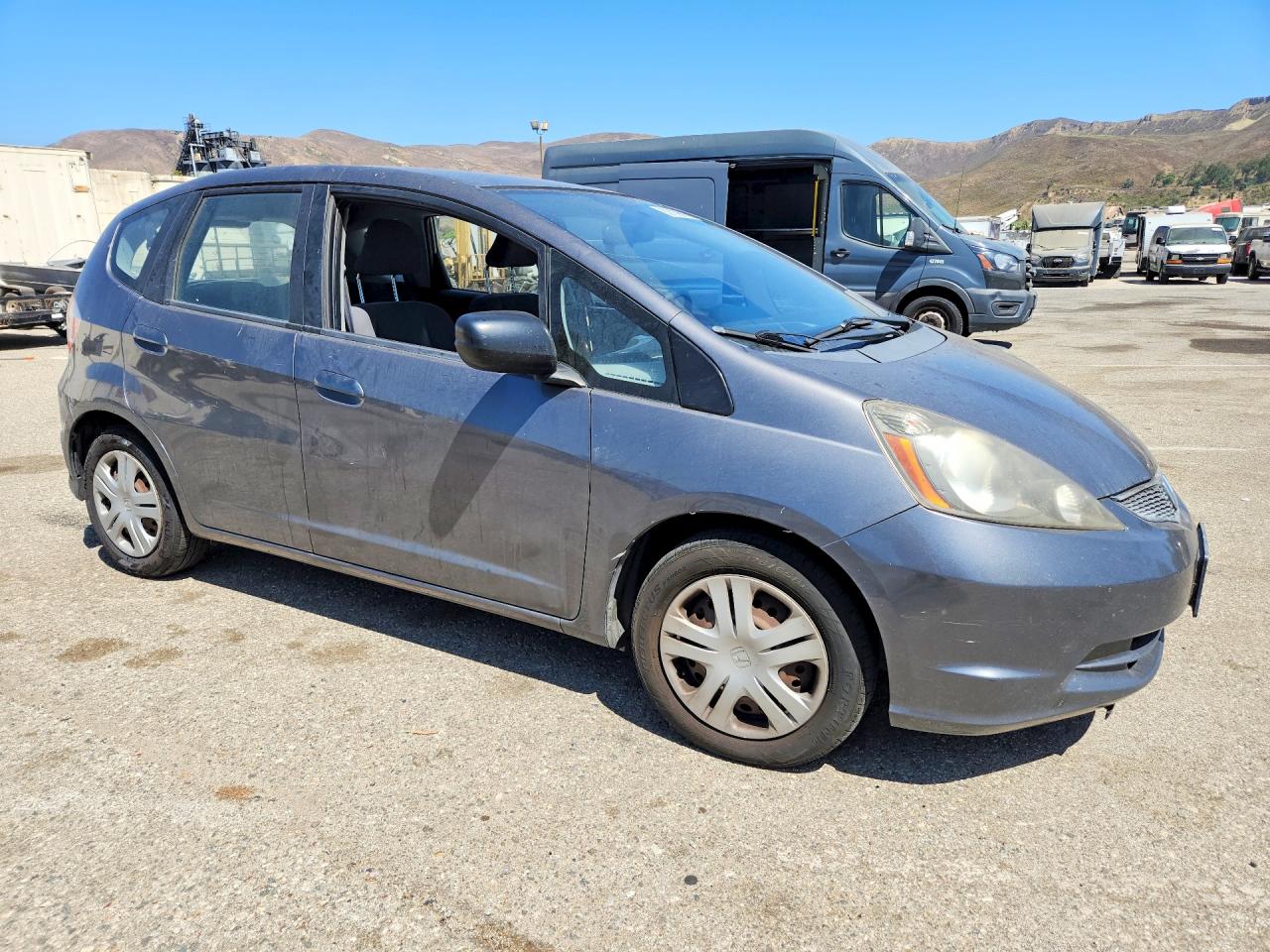2011 Honda Fit Gray vin: JHMGE8H37BC027306