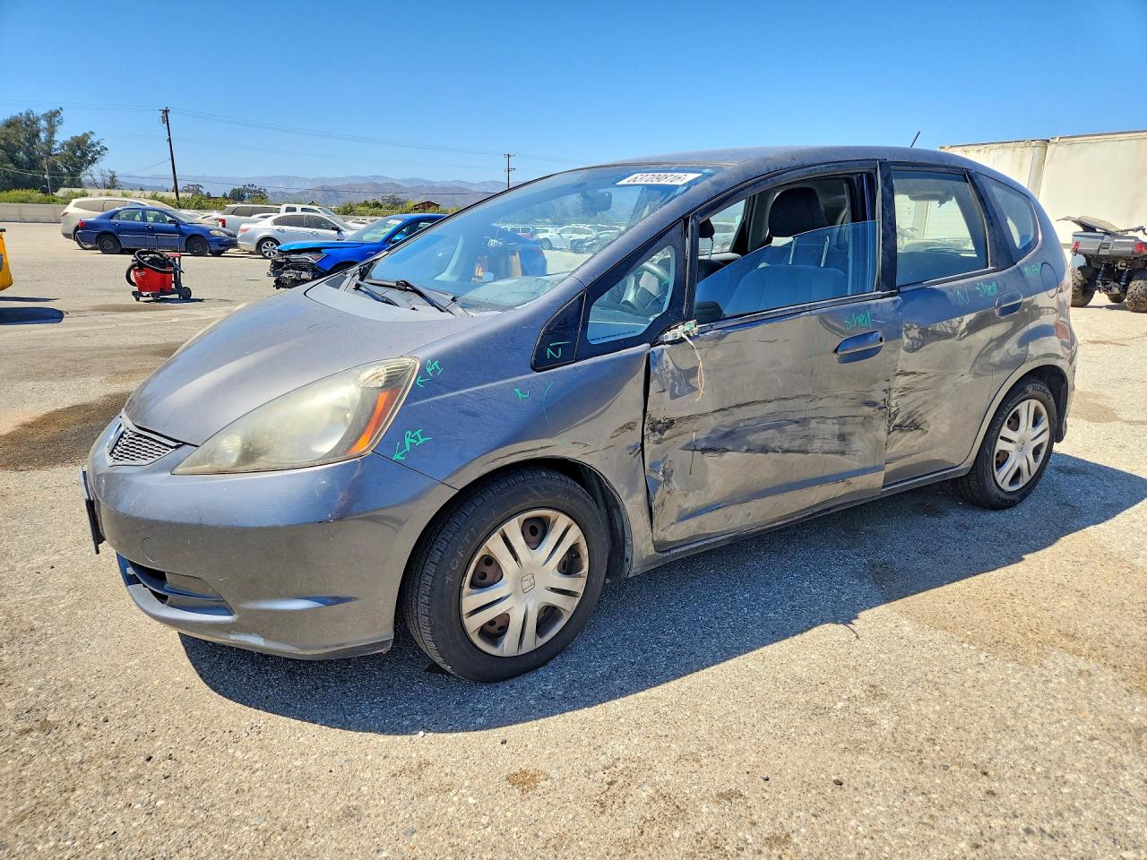 2011 Honda Fit Gray vin: JHMGE8H37BC027306