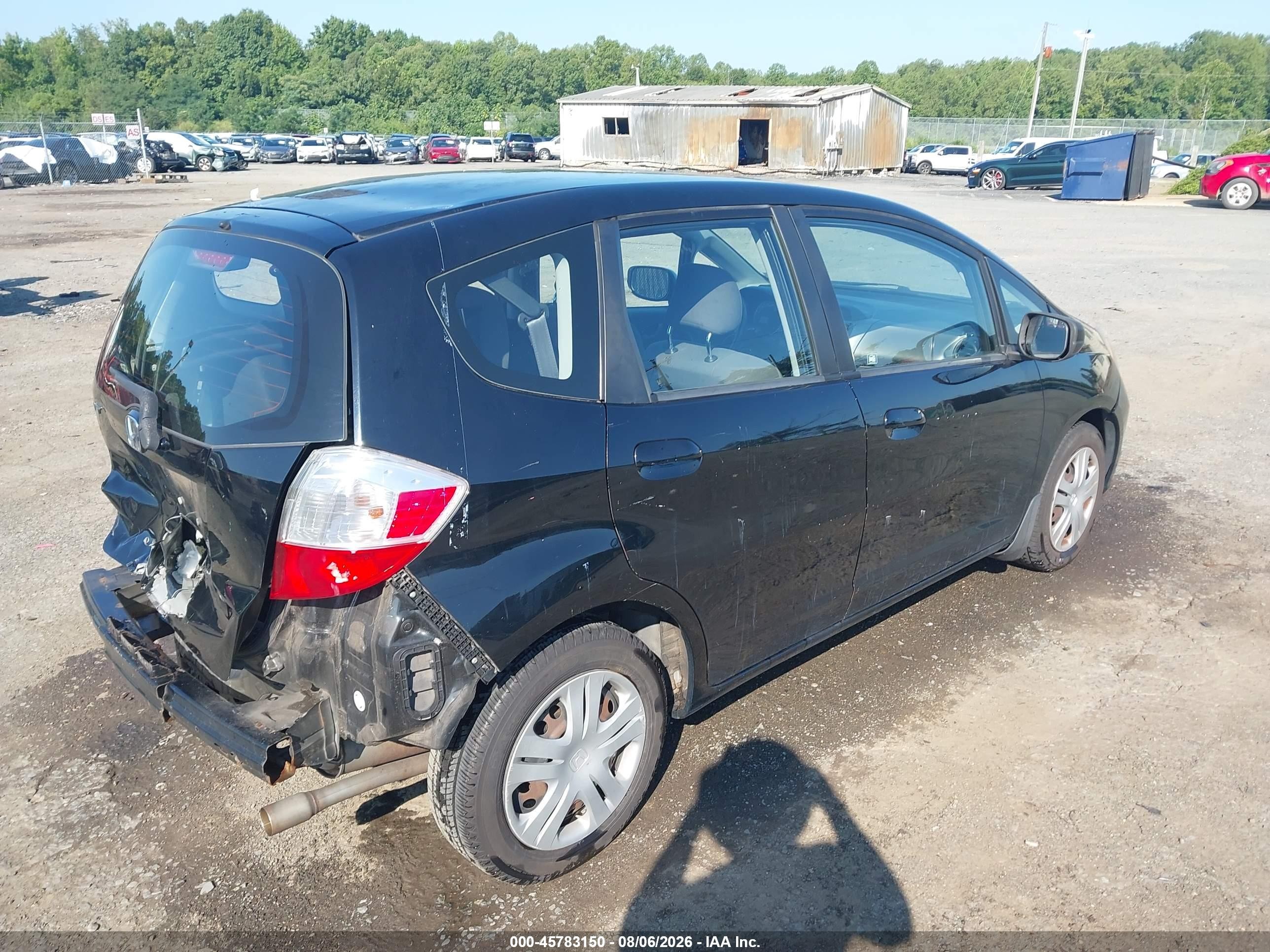2011 Honda Fit Black vin: JHMGE8H37BS011354