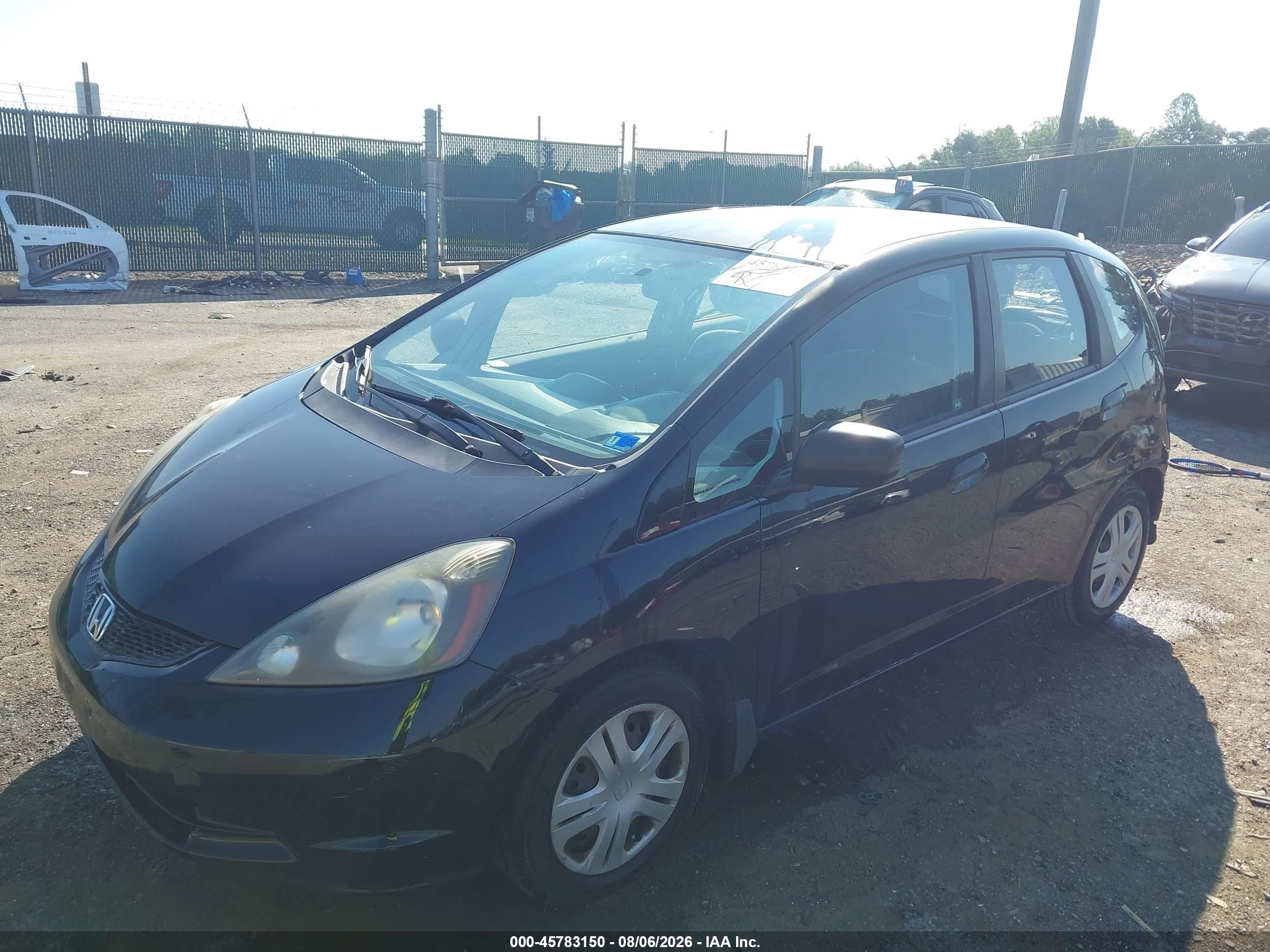 2011 Honda Fit Black vin: JHMGE8H37BS011354