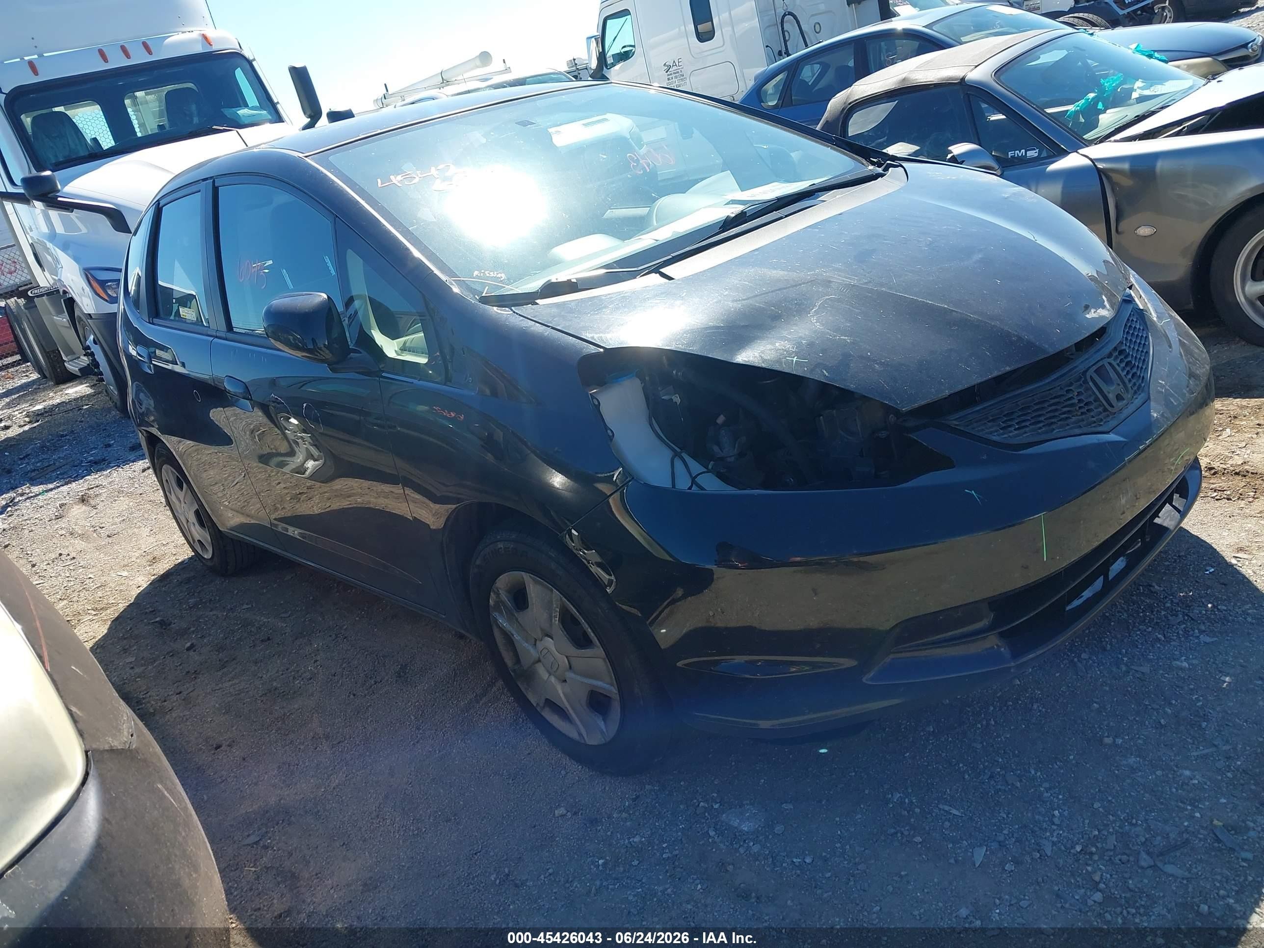 2012 Honda Fit   Black vin: JHMGE8H37CC017134
