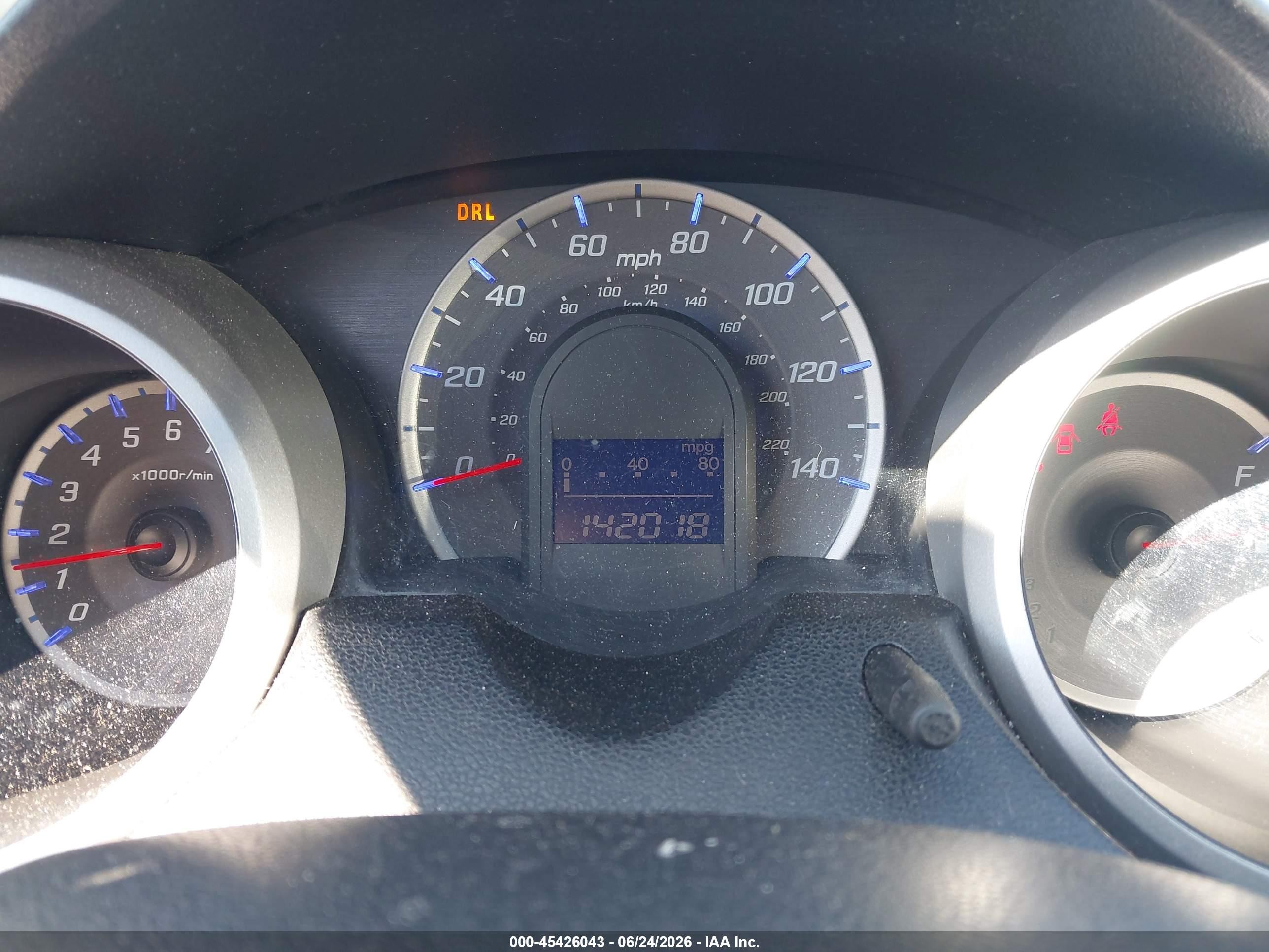 2012 Honda Fit   Black vin: JHMGE8H37CC017134