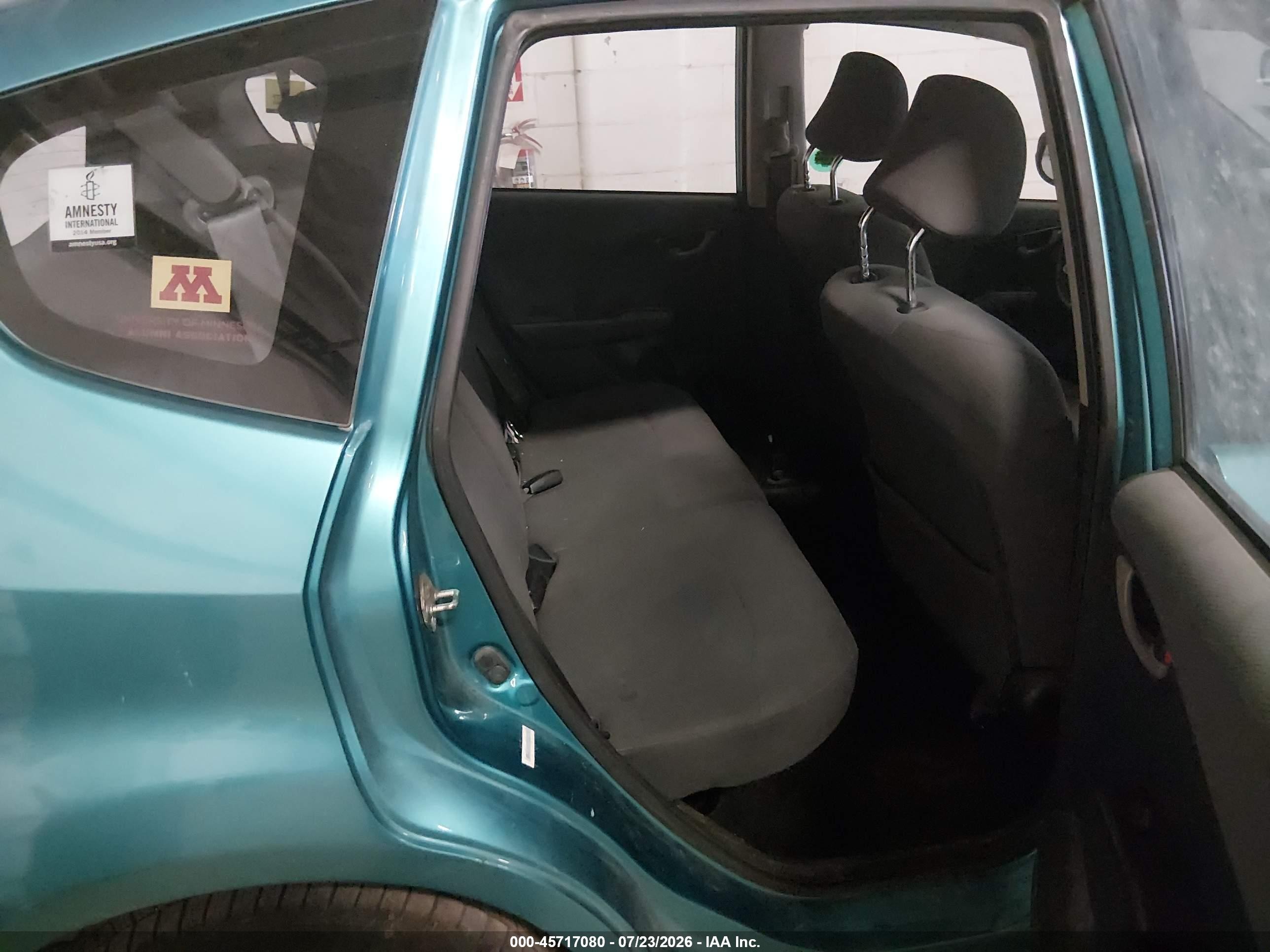 2012 Honda Fit   Green vin: JHMGE8H37CC021376