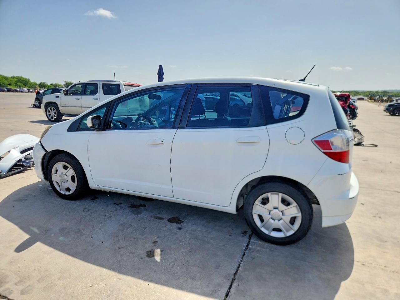 2012 Honda Fit White vin: JHMGE8H37CC026920