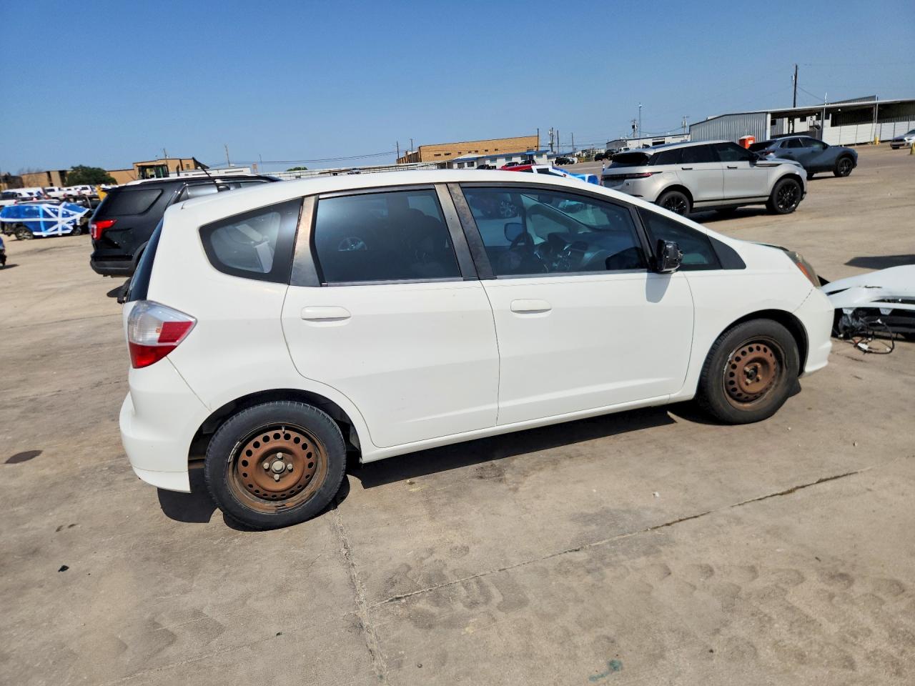 2012 Honda Fit White vin: JHMGE8H37CC026920
