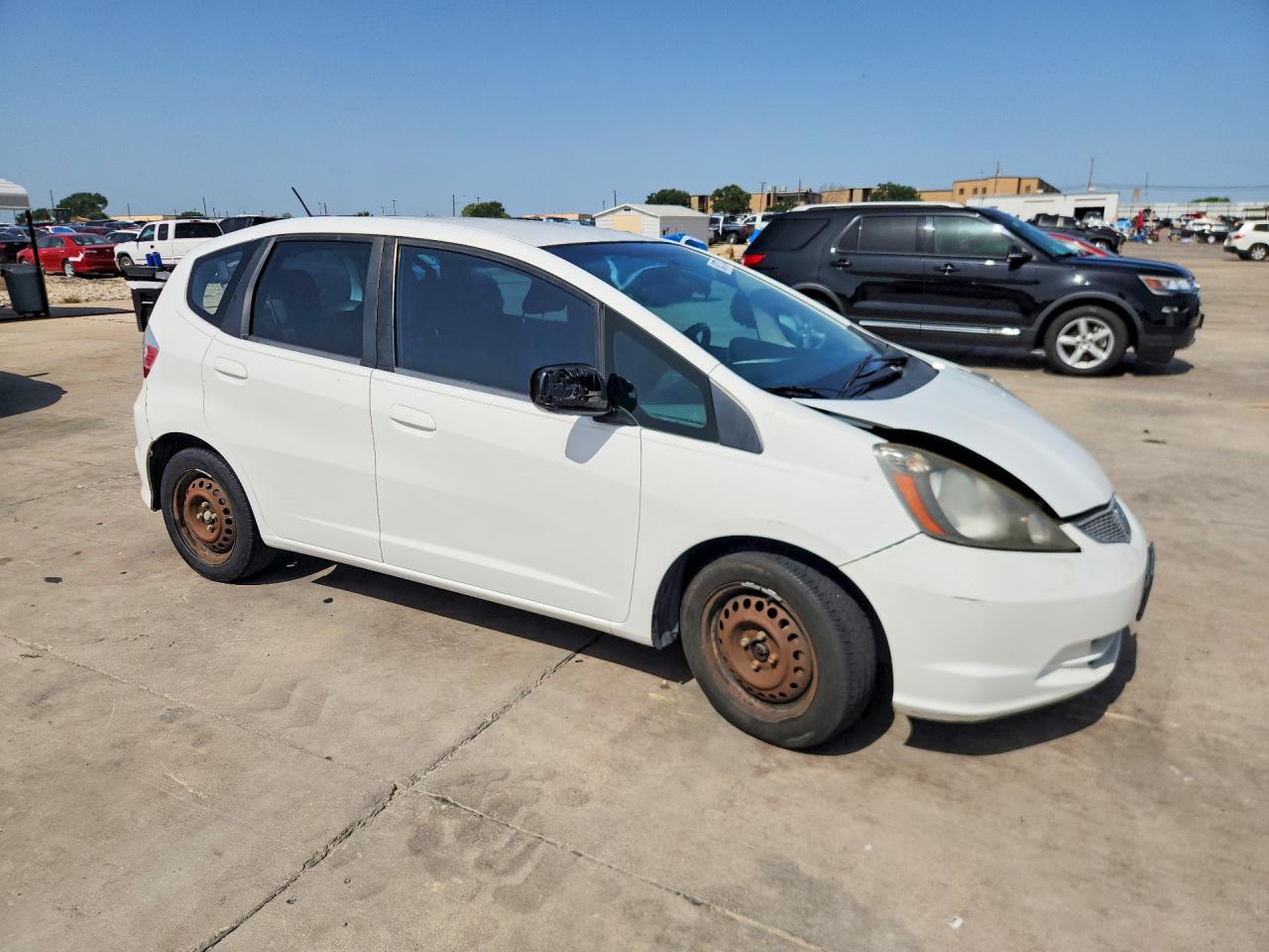 2012 Honda Fit White vin: JHMGE8H37CC026920